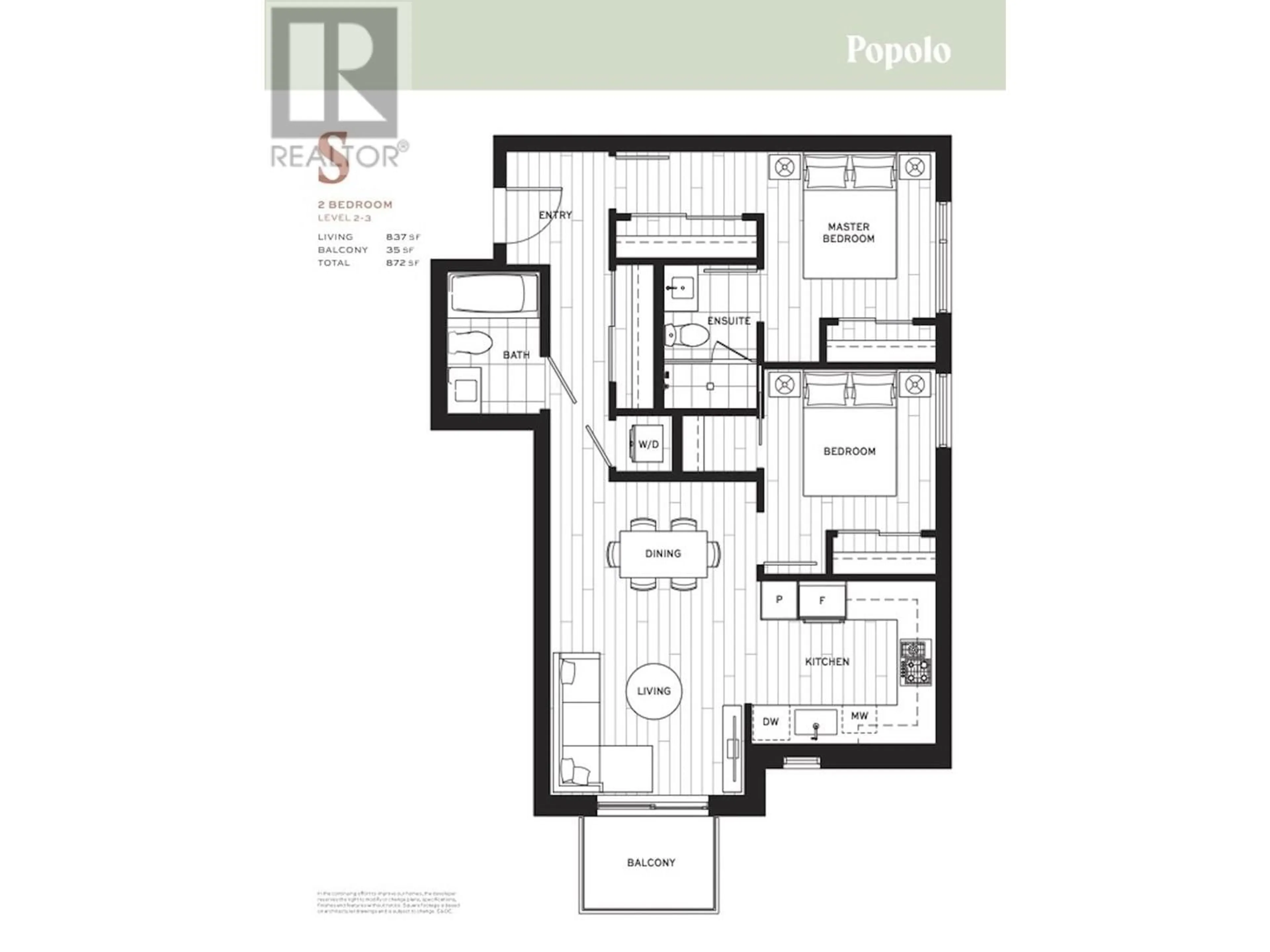 Floor plan for 203 2235 E BROADWAY, Vancouver British Columbia V5N0J5