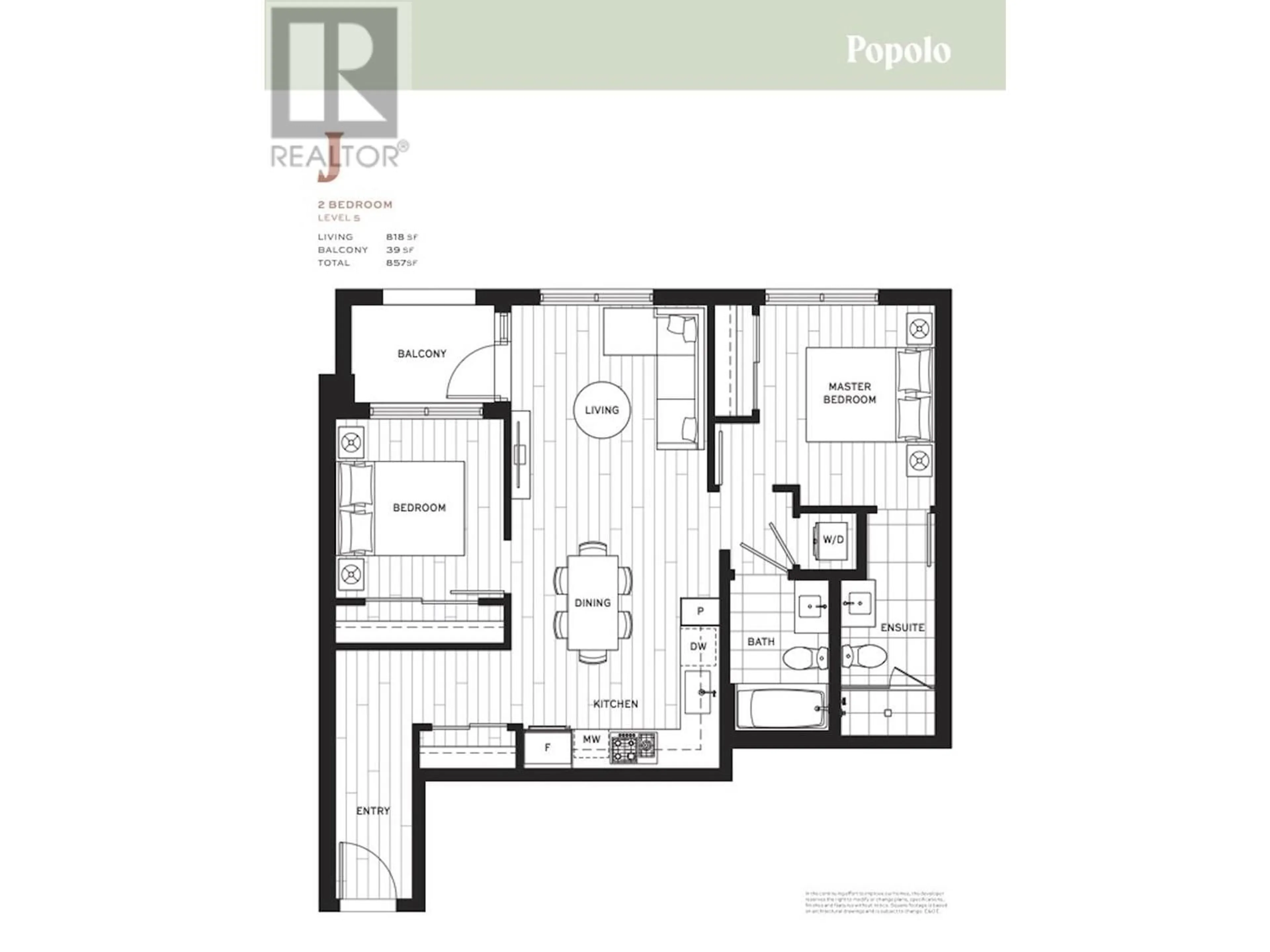 Floor plan for 513 2235 E BROADWAY, Vancouver British Columbia V5N0J5