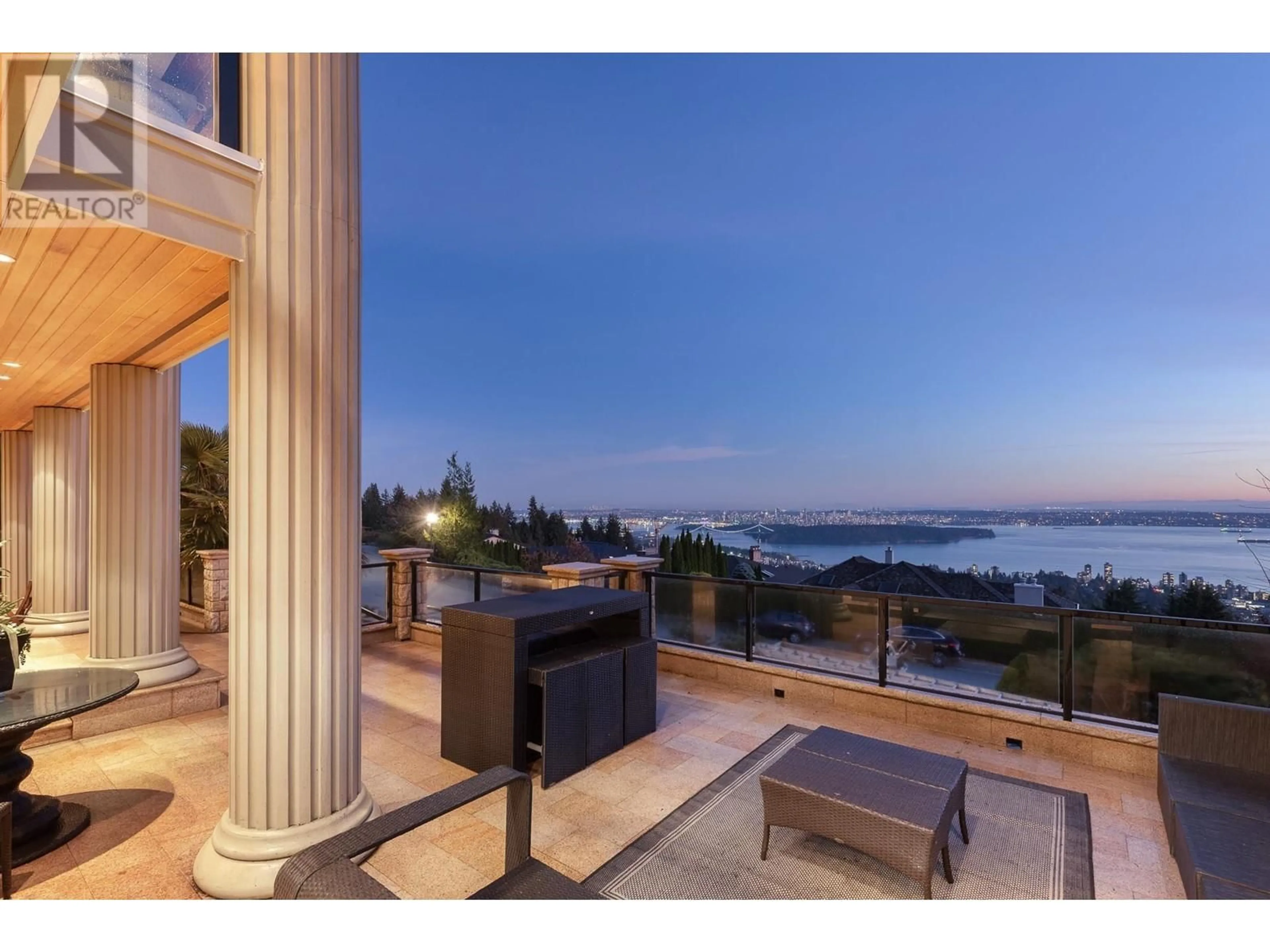 Patio, water/lake/river/ocean view for 2533 WESTHILL DRIVE, West Vancouver British Columbia V7S3A3