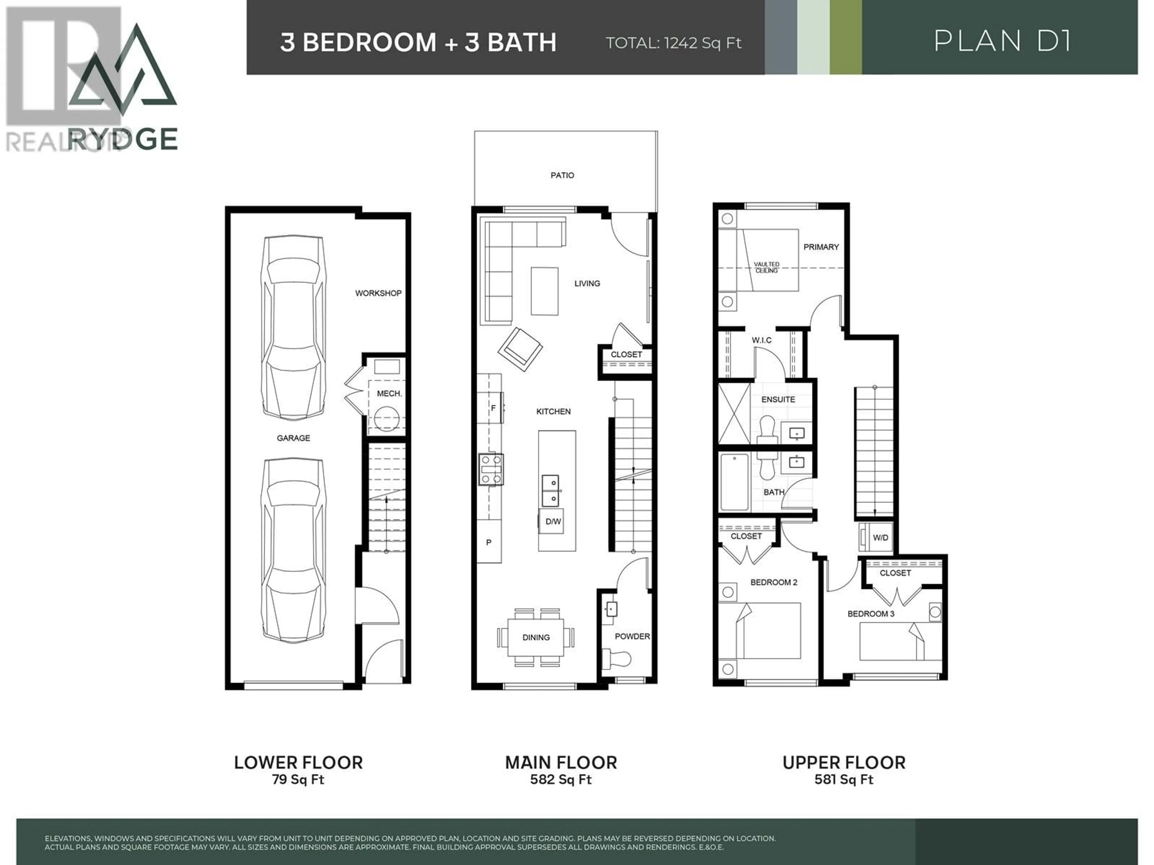 Floor plan for 51 - 10640 248 STREET, Maple Ridge British Columbia N0N0N0