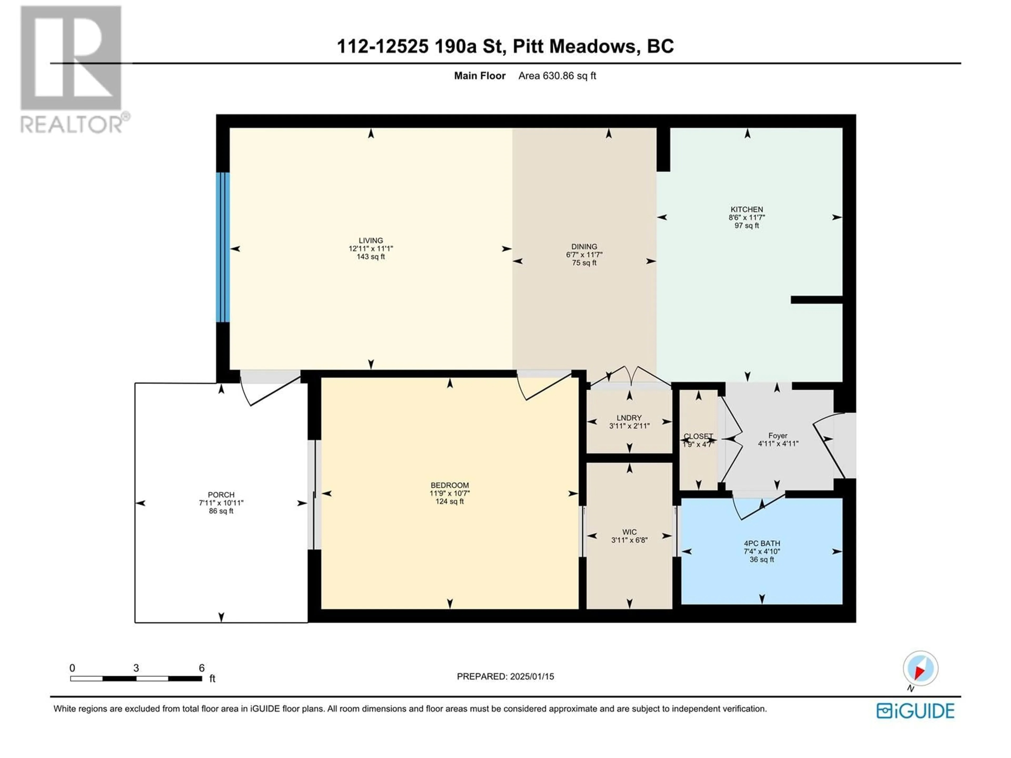 Floor plan for 112 12525 190A STREET, Pitt Meadows British Columbia V3Y0E1