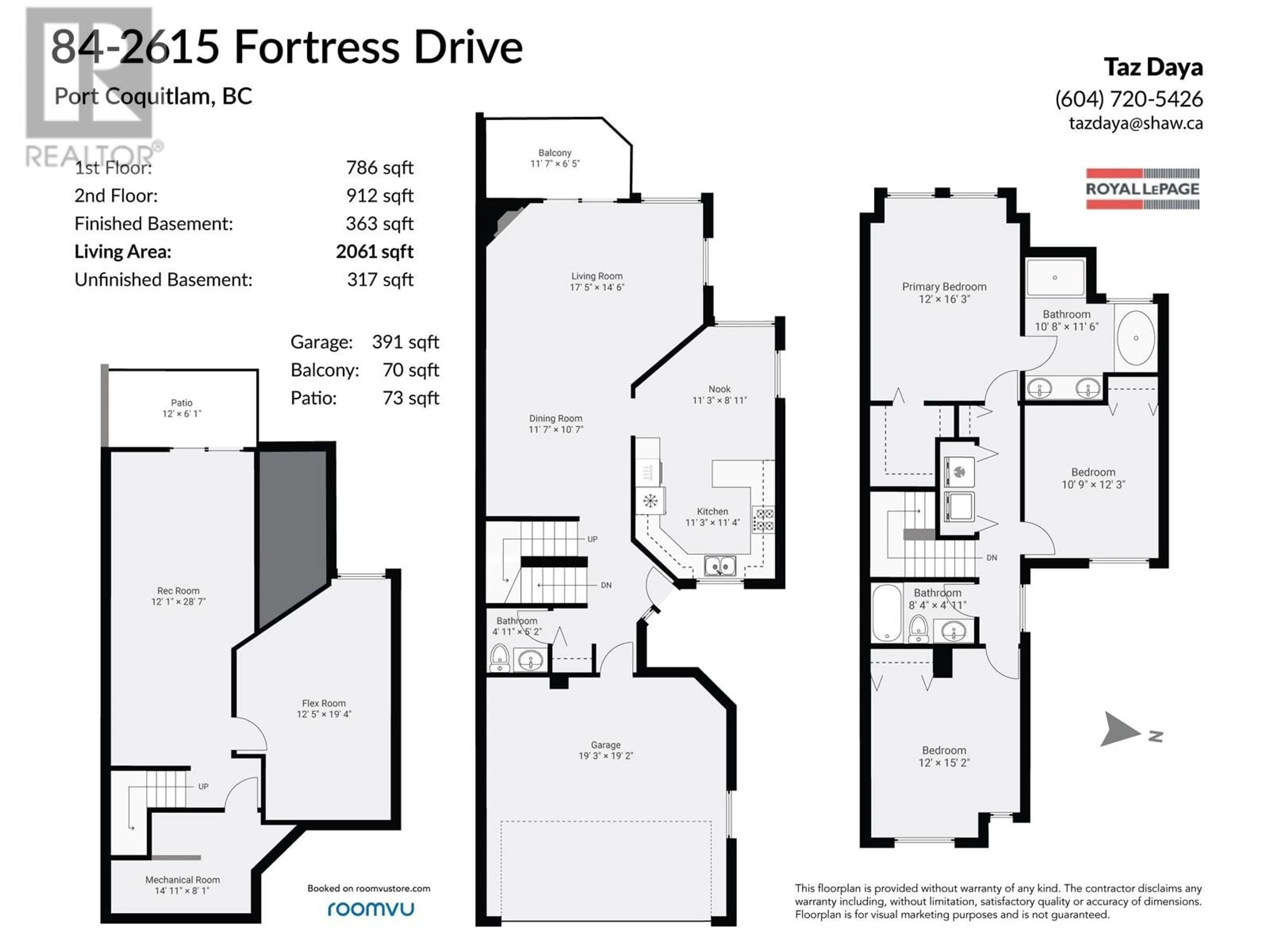 Floor plan for 84 2615 FORTRESS DRIVE, Port Coquitlam British Columbia V3C6E8