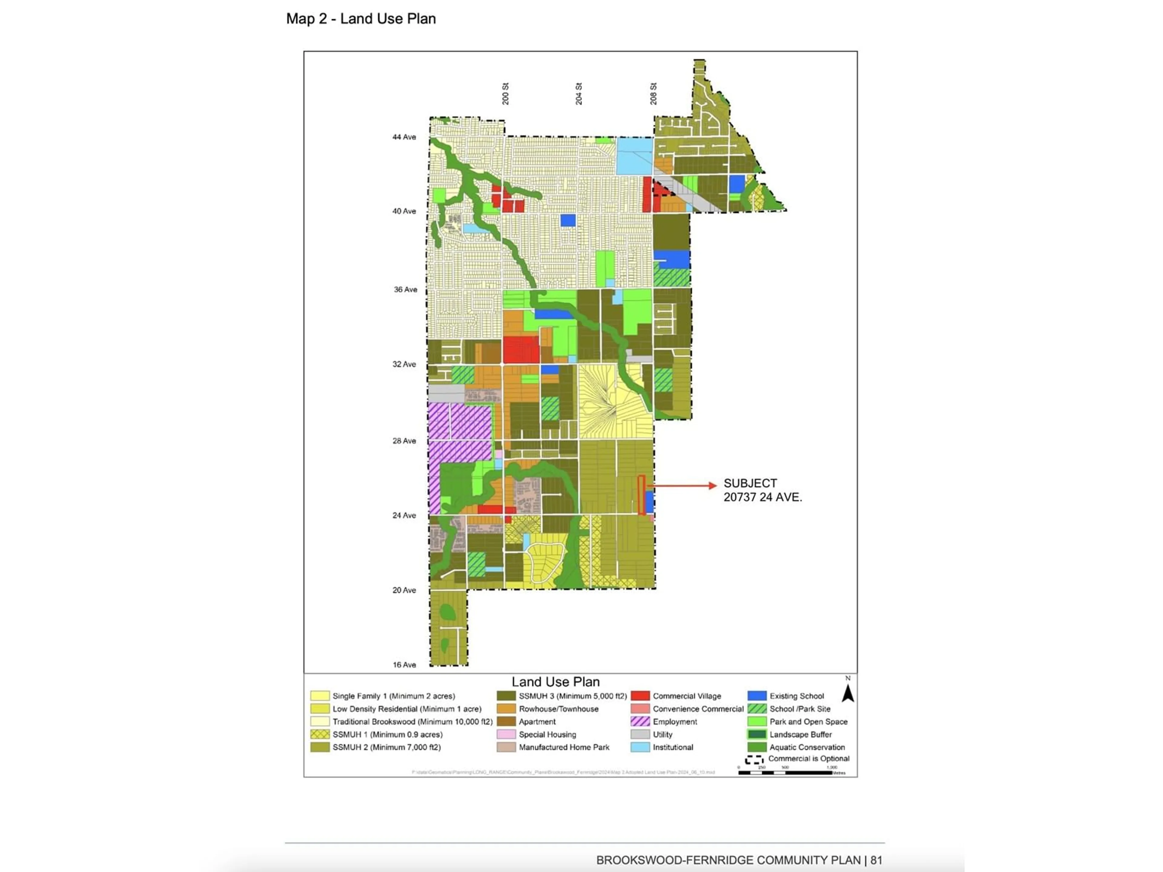 Picture of a map for 20737 24 AVENUE, Langley British Columbia V2Z2B4