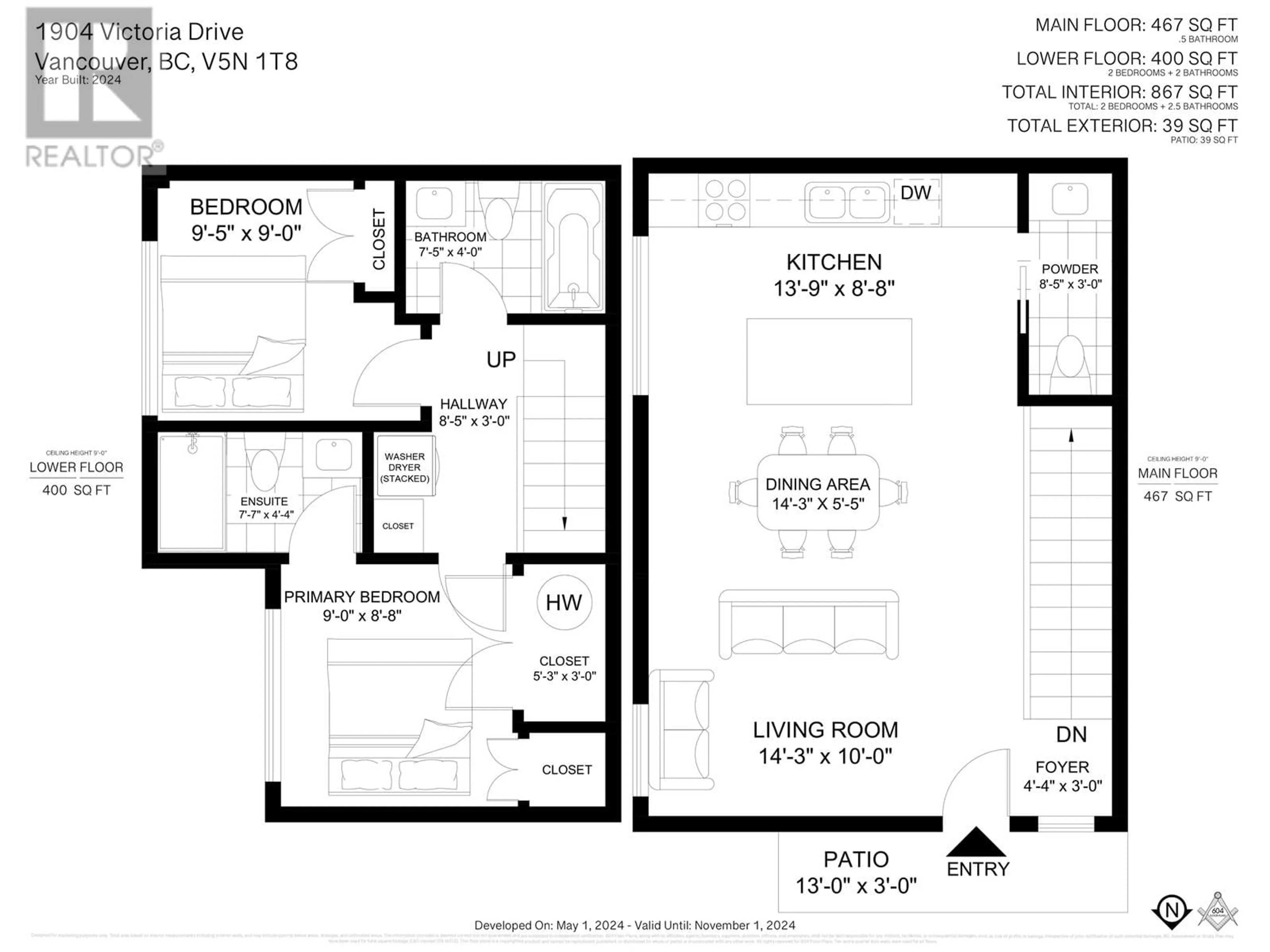 Floor plan for 1904 8TH AVENUE, Vancouver British Columbia V5N1T8