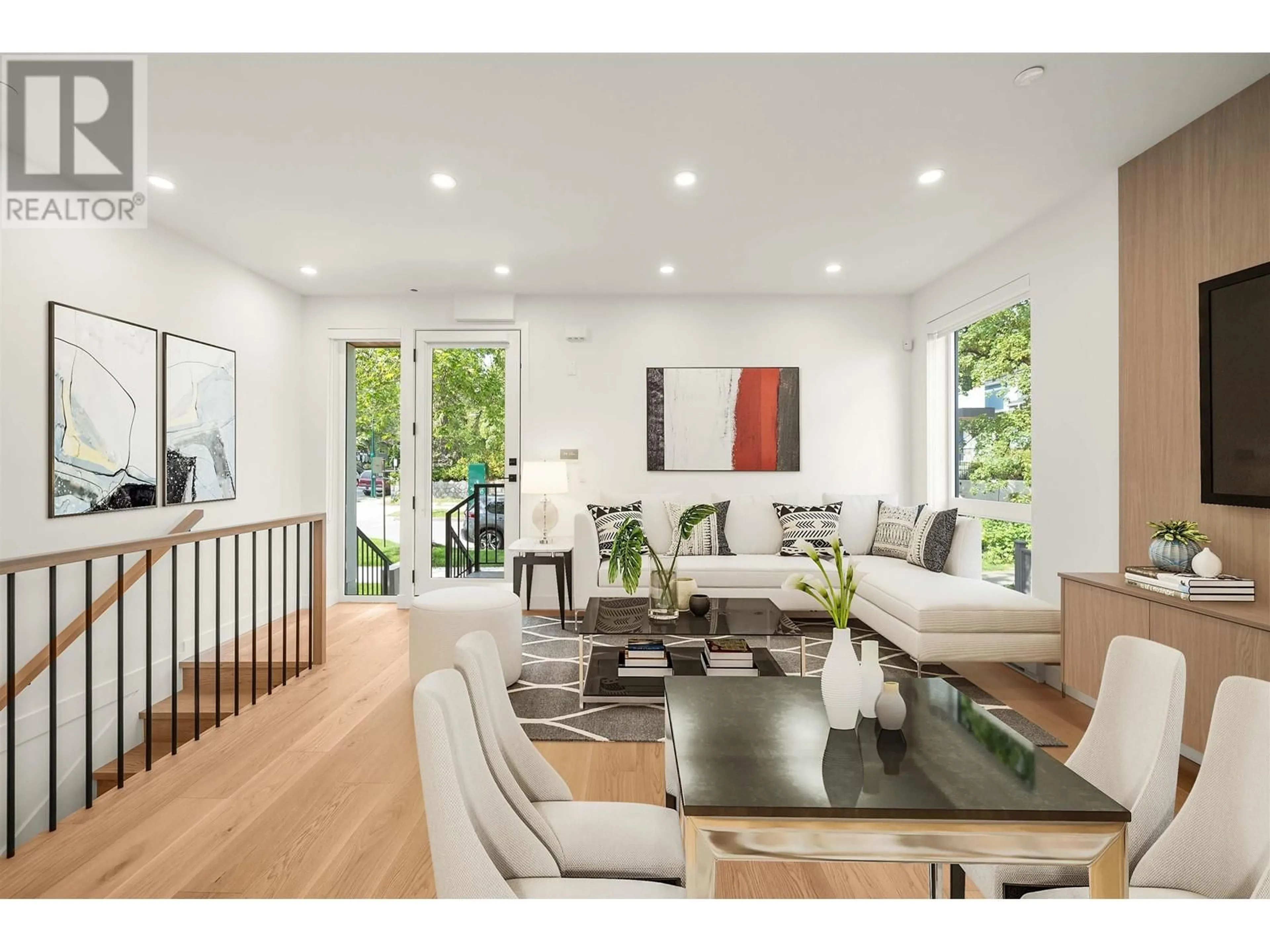 Living room with furniture, wood/laminate floor for 1904 E 8TH AVENUE, Vancouver British Columbia V5N1T8