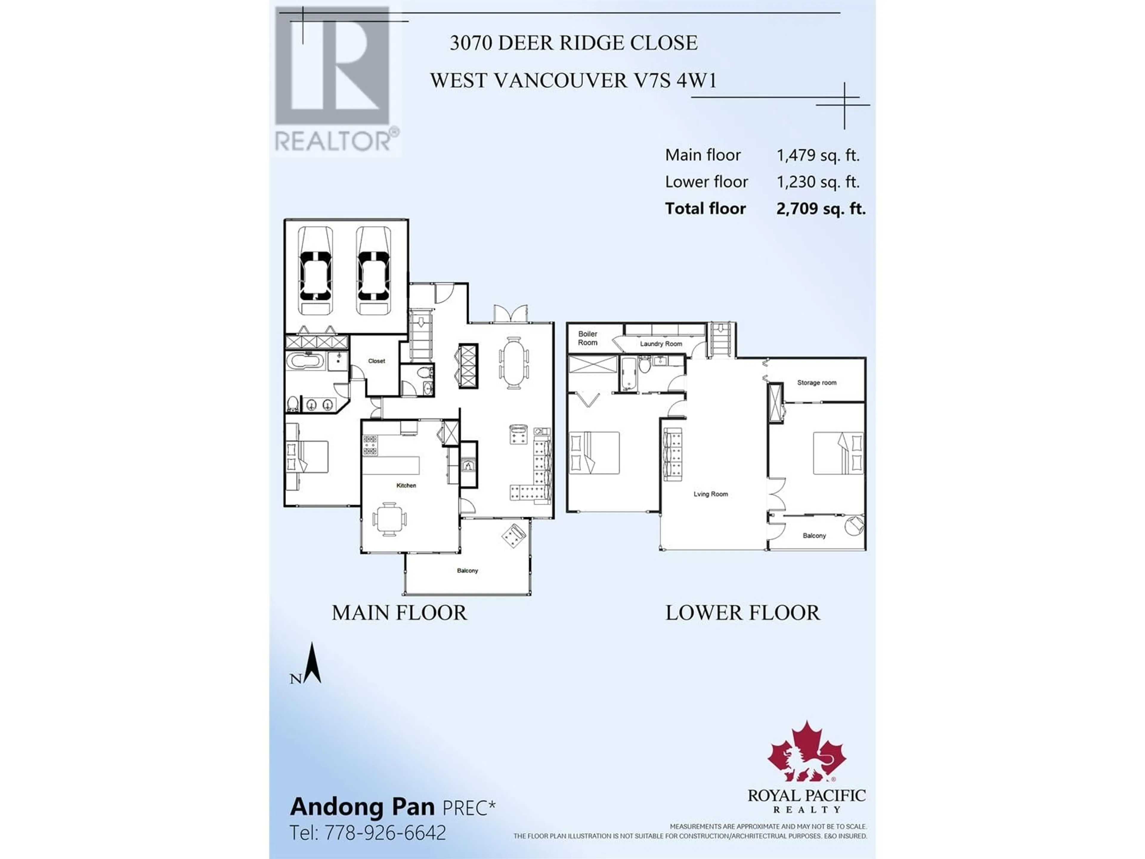 Floor plan for 3070 DEER RIDGE CLOSE, West Vancouver British Columbia V7S4W1