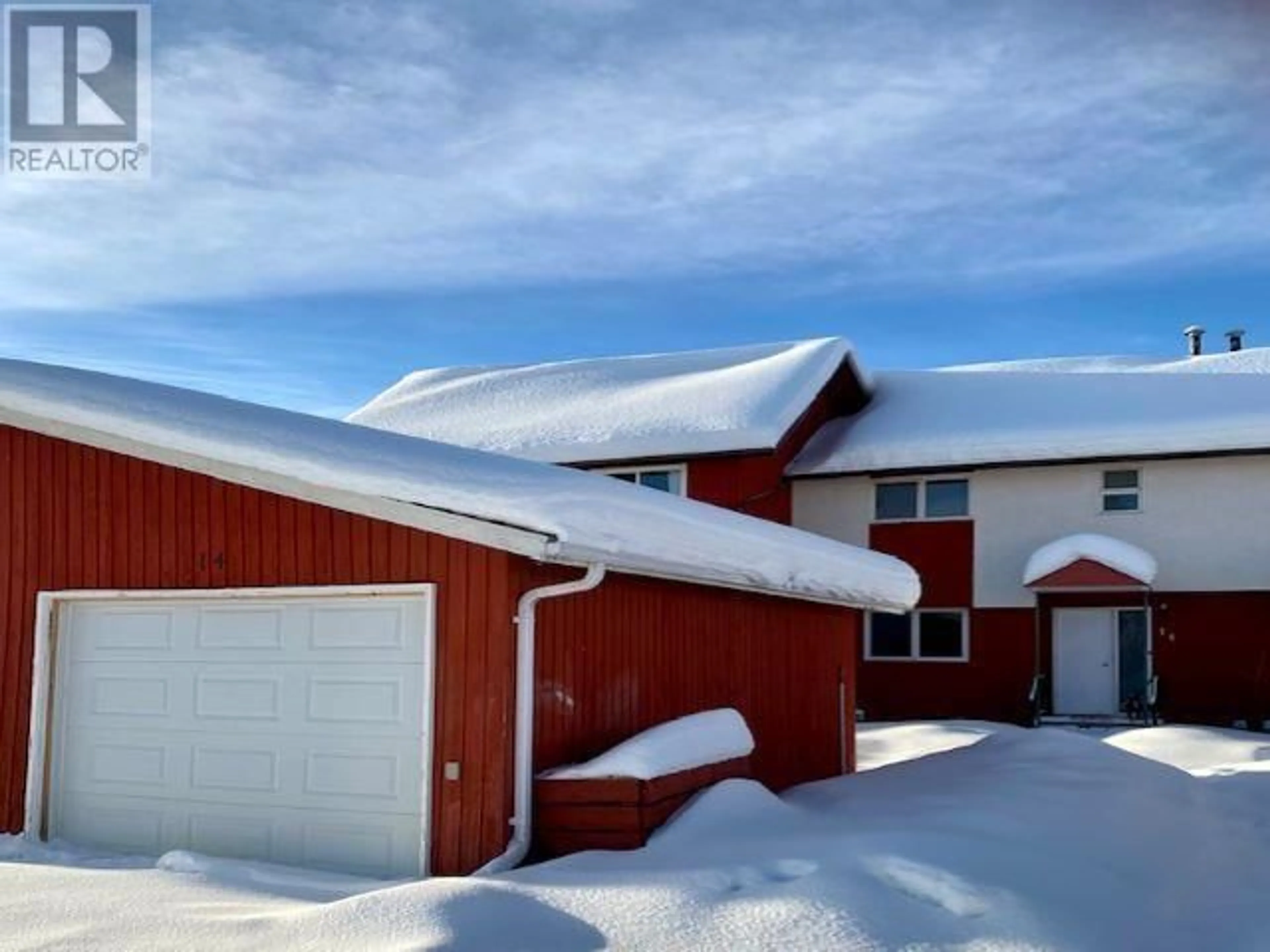 A pic from outside/outdoor area/front of a property/back of a property/a pic from drone, street for 14 - 5320 MOUNTAINVIEW DRIVE, Fort Nelson British Columbia V0C1R0