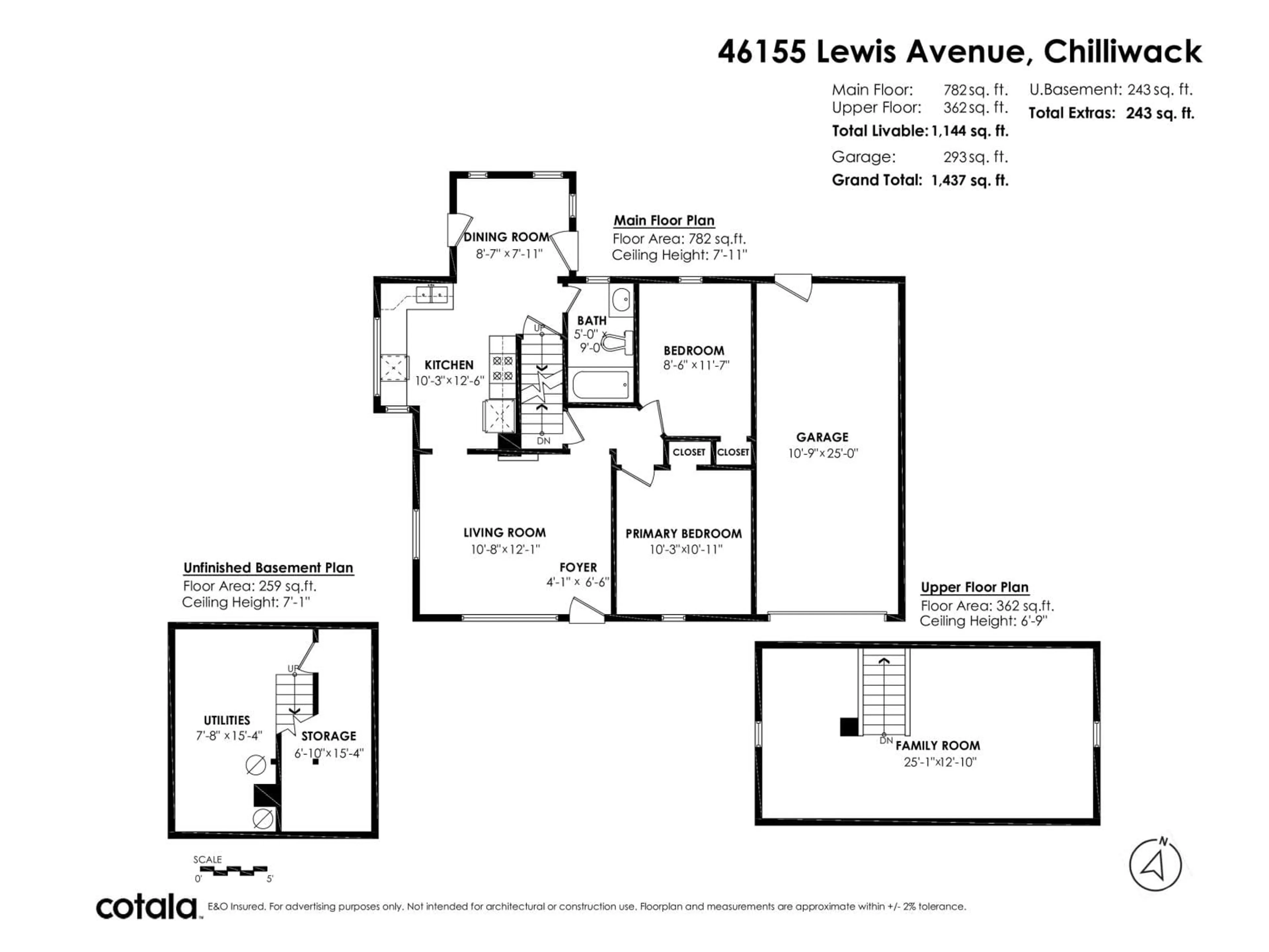 Floor plan for 46155 LEWIS AVENUE, Chilliwack British Columbia V2P3E2