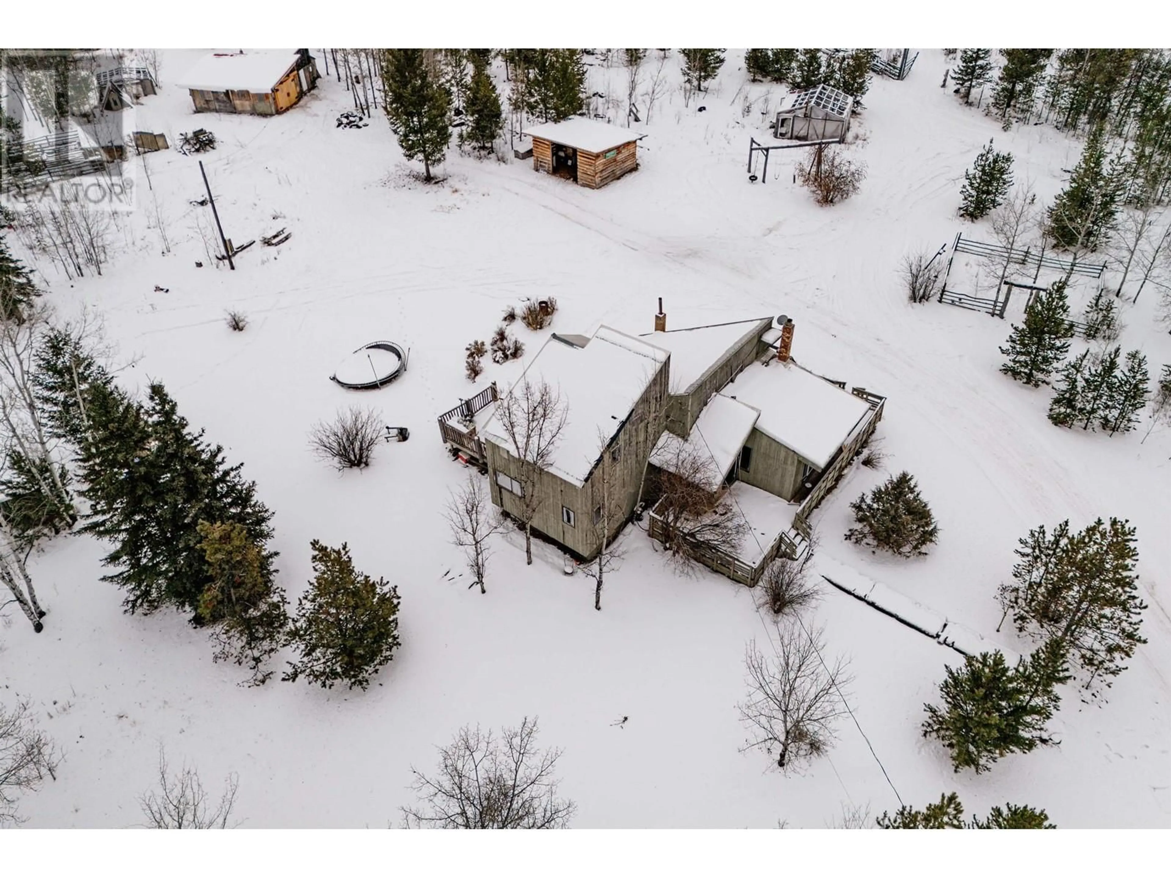 A pic from outside/outdoor area/front of a property/back of a property/a pic from drone, unknown for 1436 S CARIBOO 97 HIGHWAY, 70 Mile House British Columbia V0K1K0