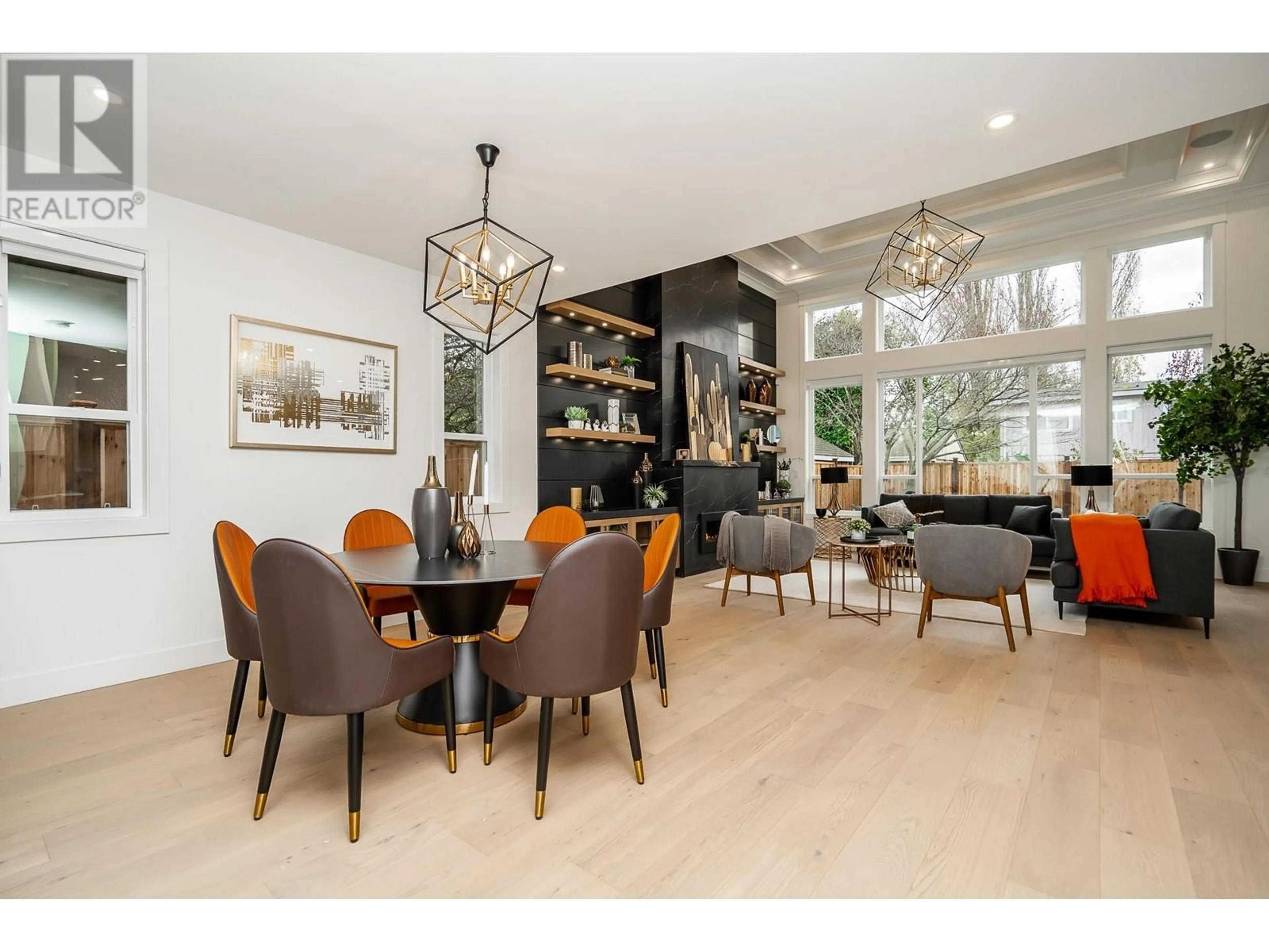 Dining room, wood/laminate floor for 5758 16A AVENUE, Delta British Columbia V4L1H9