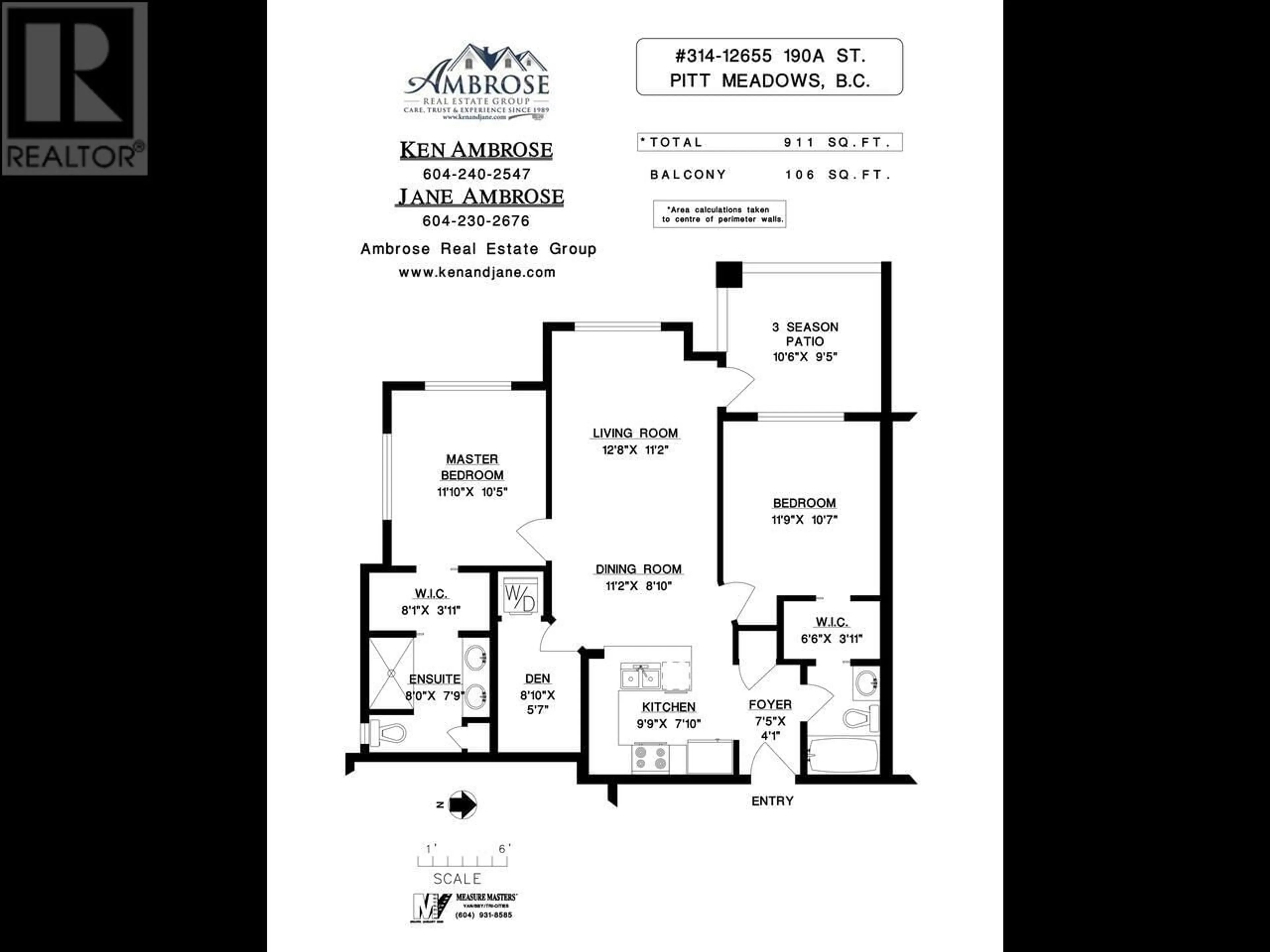 Floor plan for 314 12655 190A STREET, Pitt Meadows British Columbia V3Y0E9