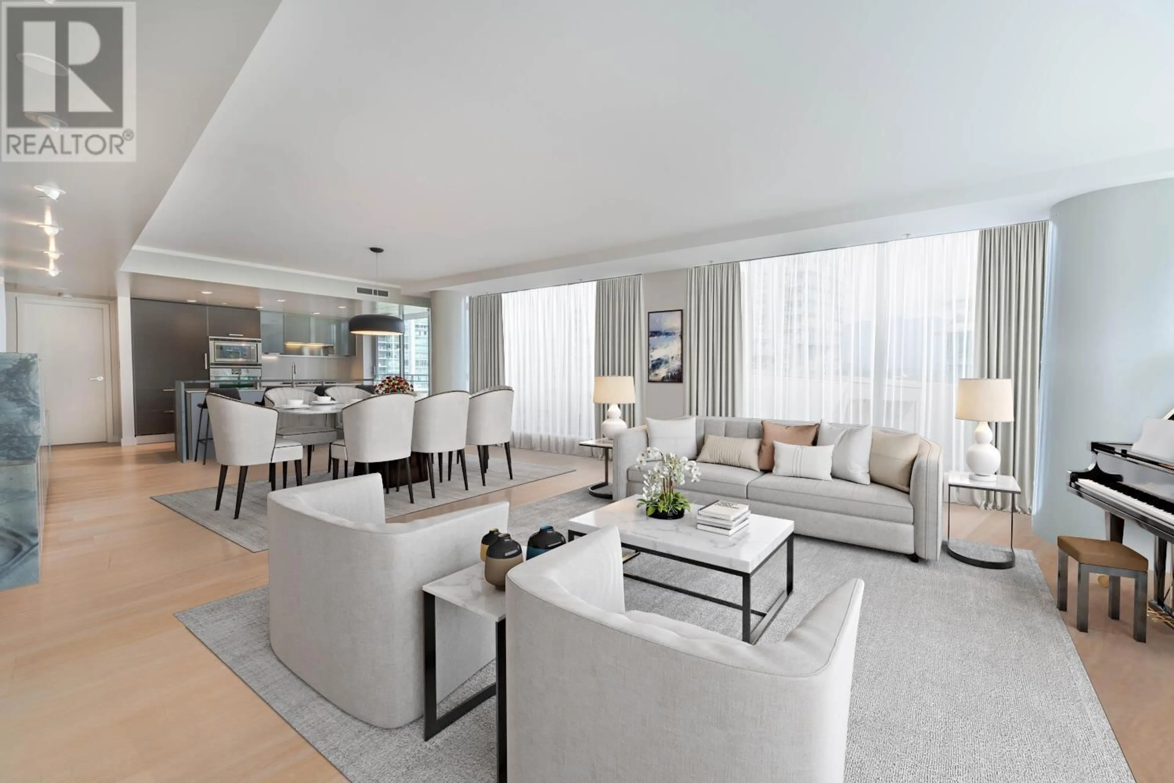 Living room with furniture, unknown for 702 - 1499 PENDER STREET, Vancouver British Columbia V6G0A7