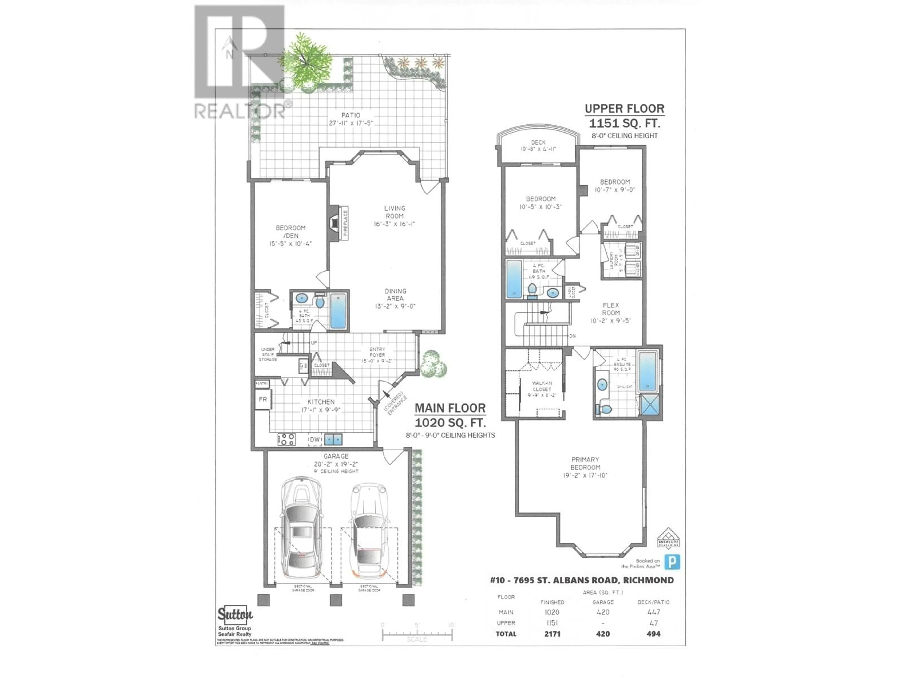 Floor plan for 10 7695 ST. ALBANS ROAD, Richmond British Columbia V6Y3W8