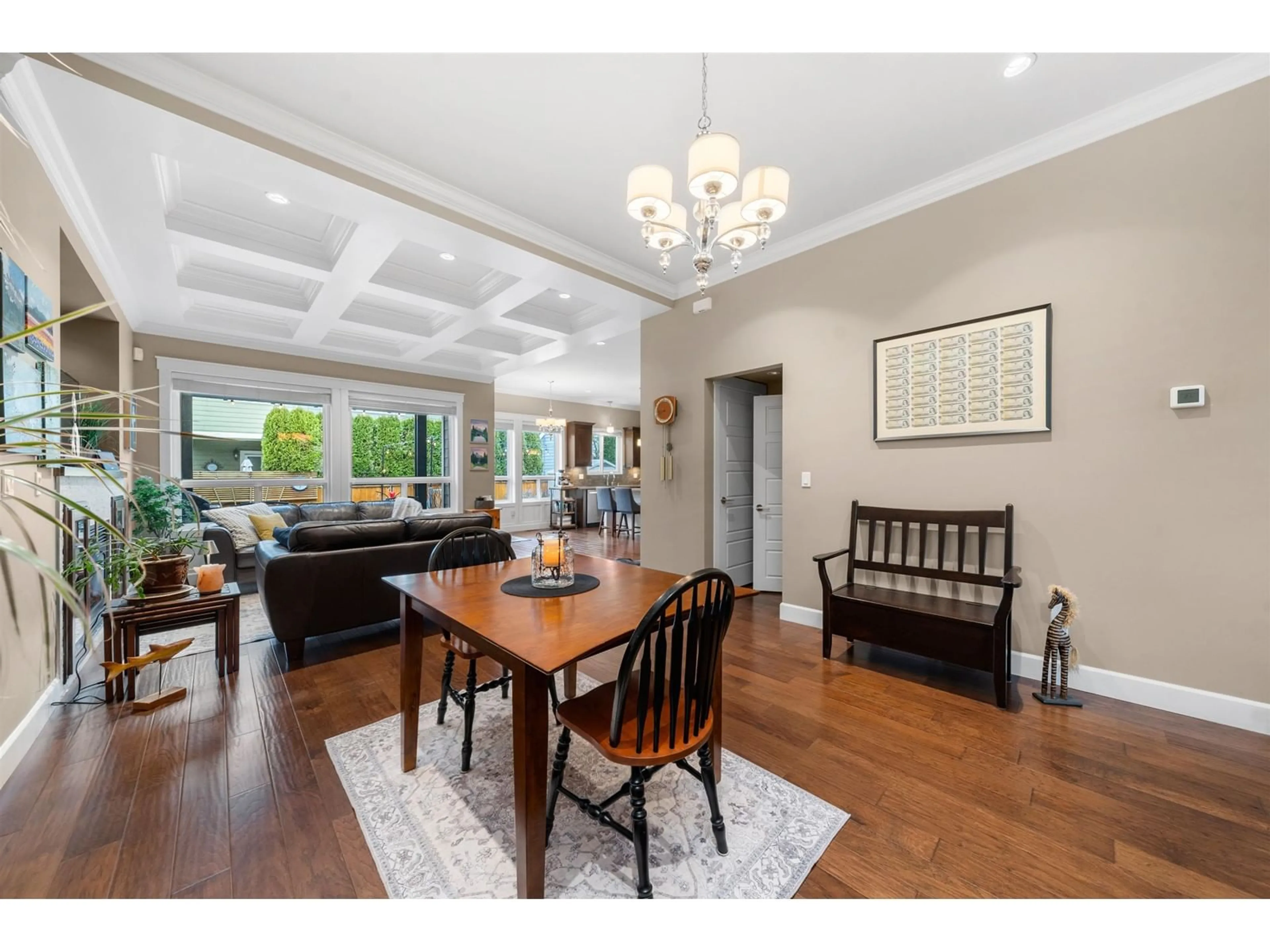 Dining room, wood/laminate floor for 17327 1 AVENUE, Surrey British Columbia V3S8L2