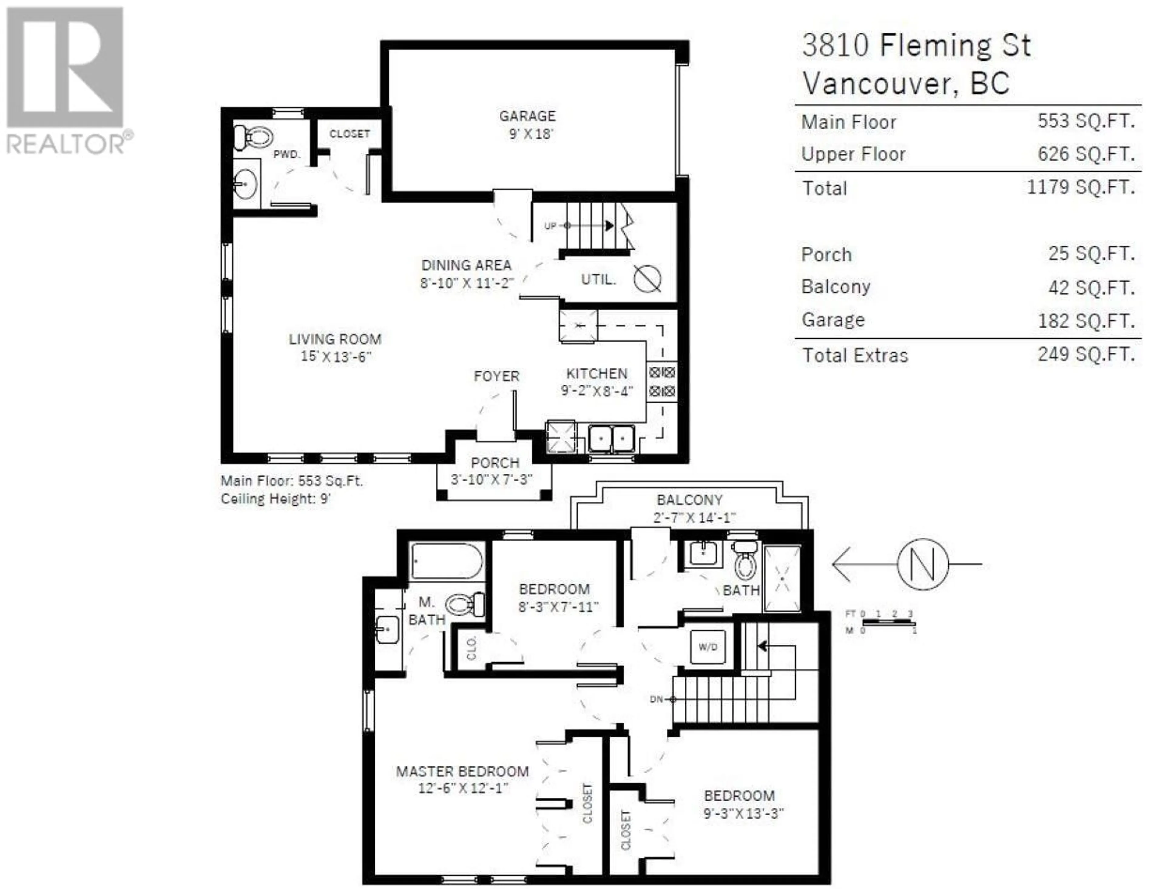 Floor plan for 3810 FLEMING STREET, Vancouver British Columbia V5N3W2