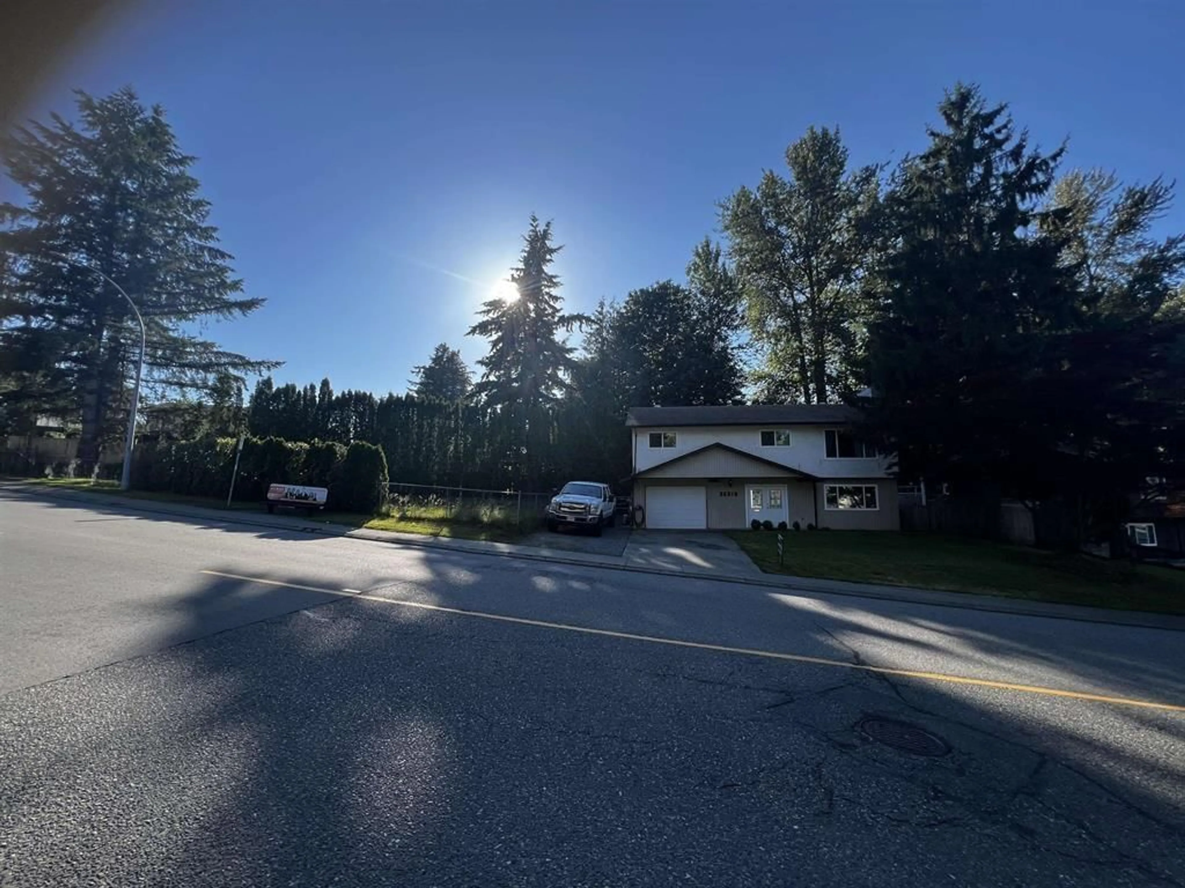 A pic from outside/outdoor area/front of a property/back of a property/a pic from drone, street for 35215 MCKEE ROAD, Abbotsford British Columbia V2S6K5