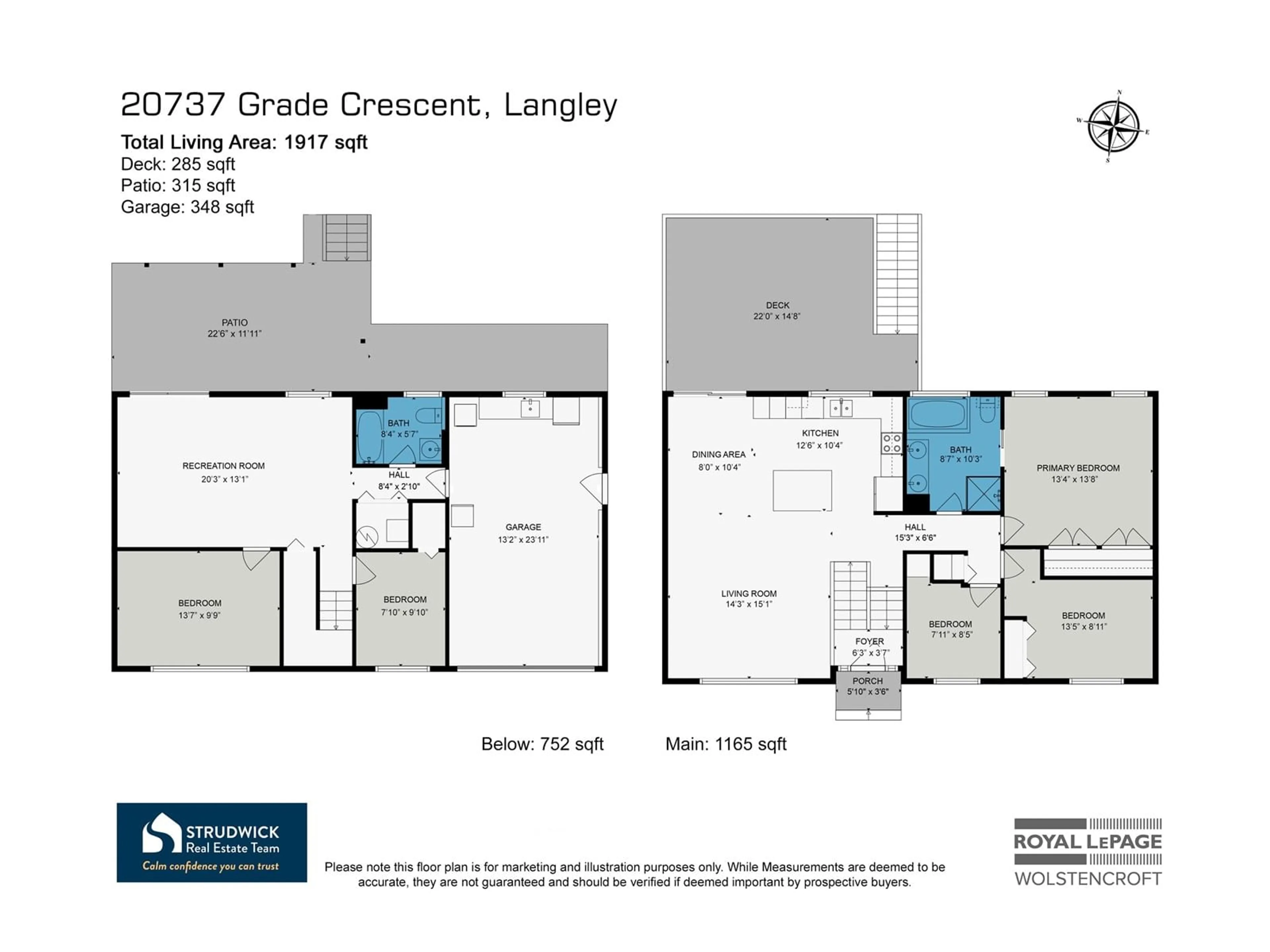 Floor plan for 20737 GRADE CRESCENT, Langley British Columbia V3A4K2