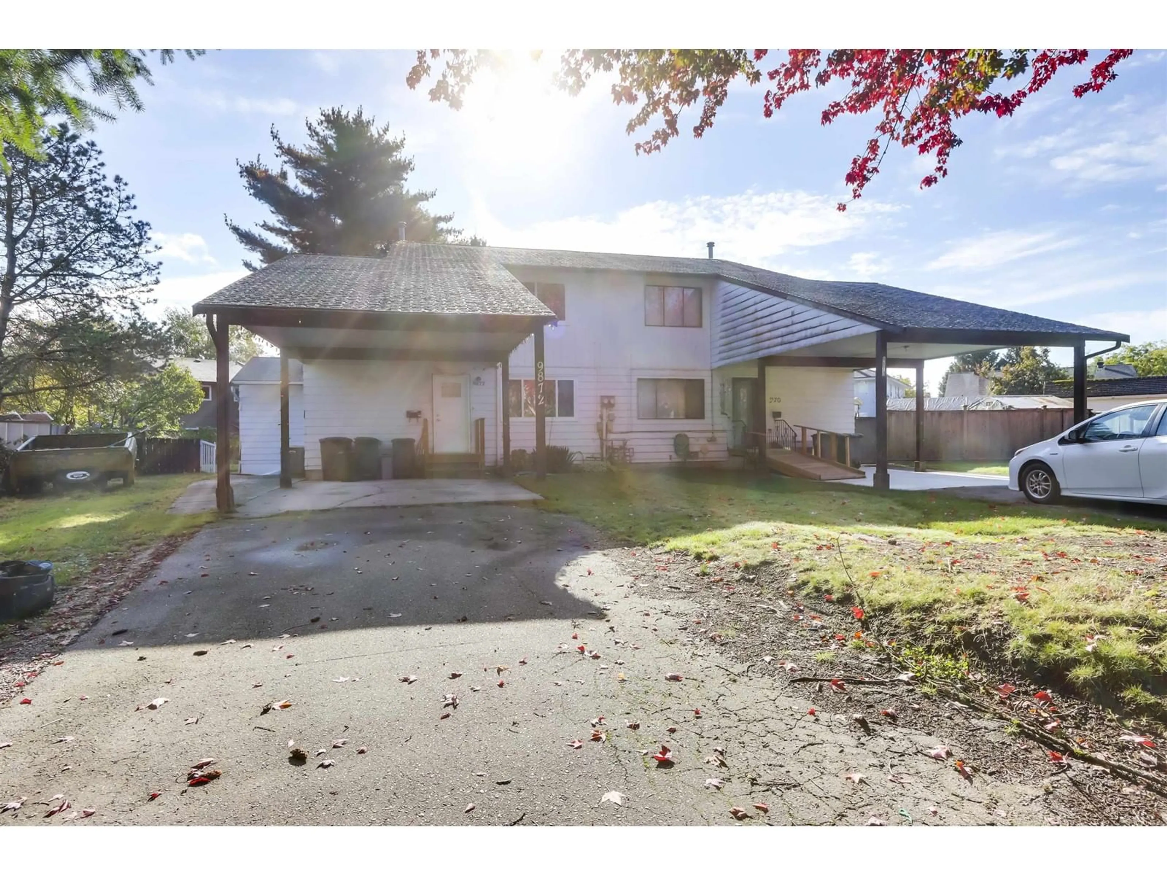 A pic from outside/outdoor area/front of a property/back of a property/a pic from drone, street for 9872 133A STREET, Surrey British Columbia V3T5G5