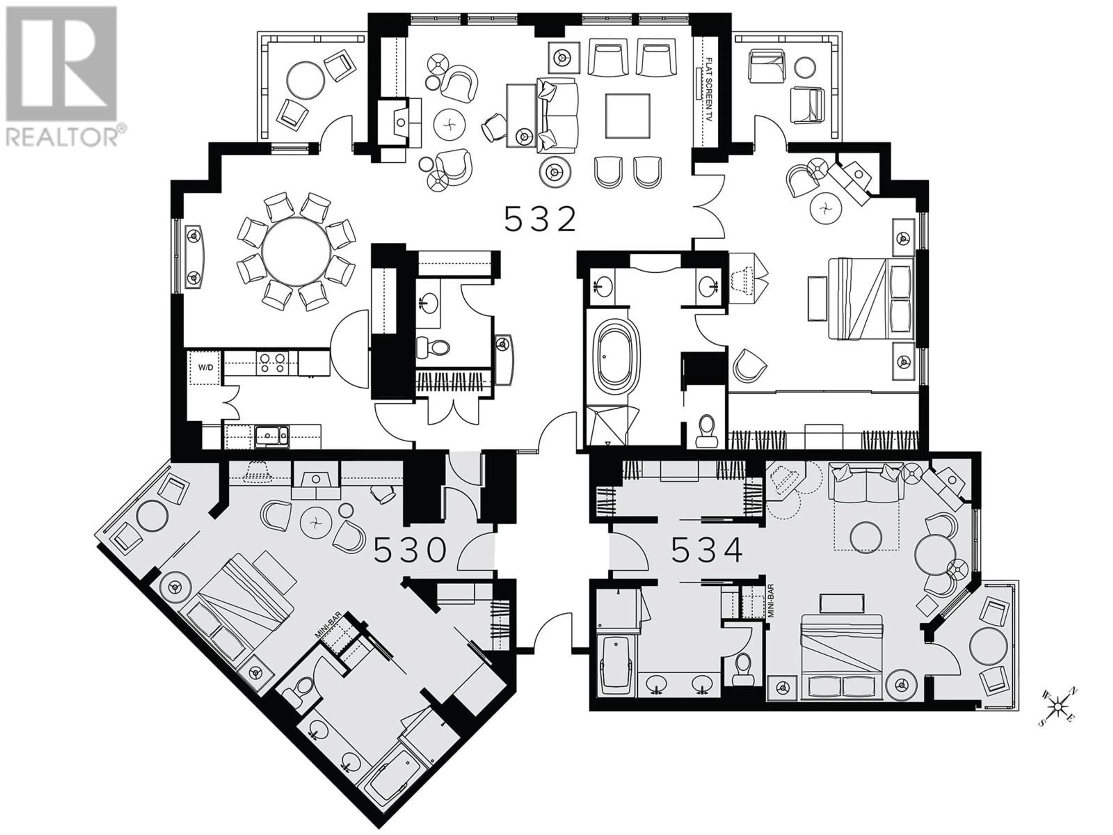 Floor plan for 530-534 - 4591 BLACKCOMB WAY, Whistler British Columbia V8E0Y4