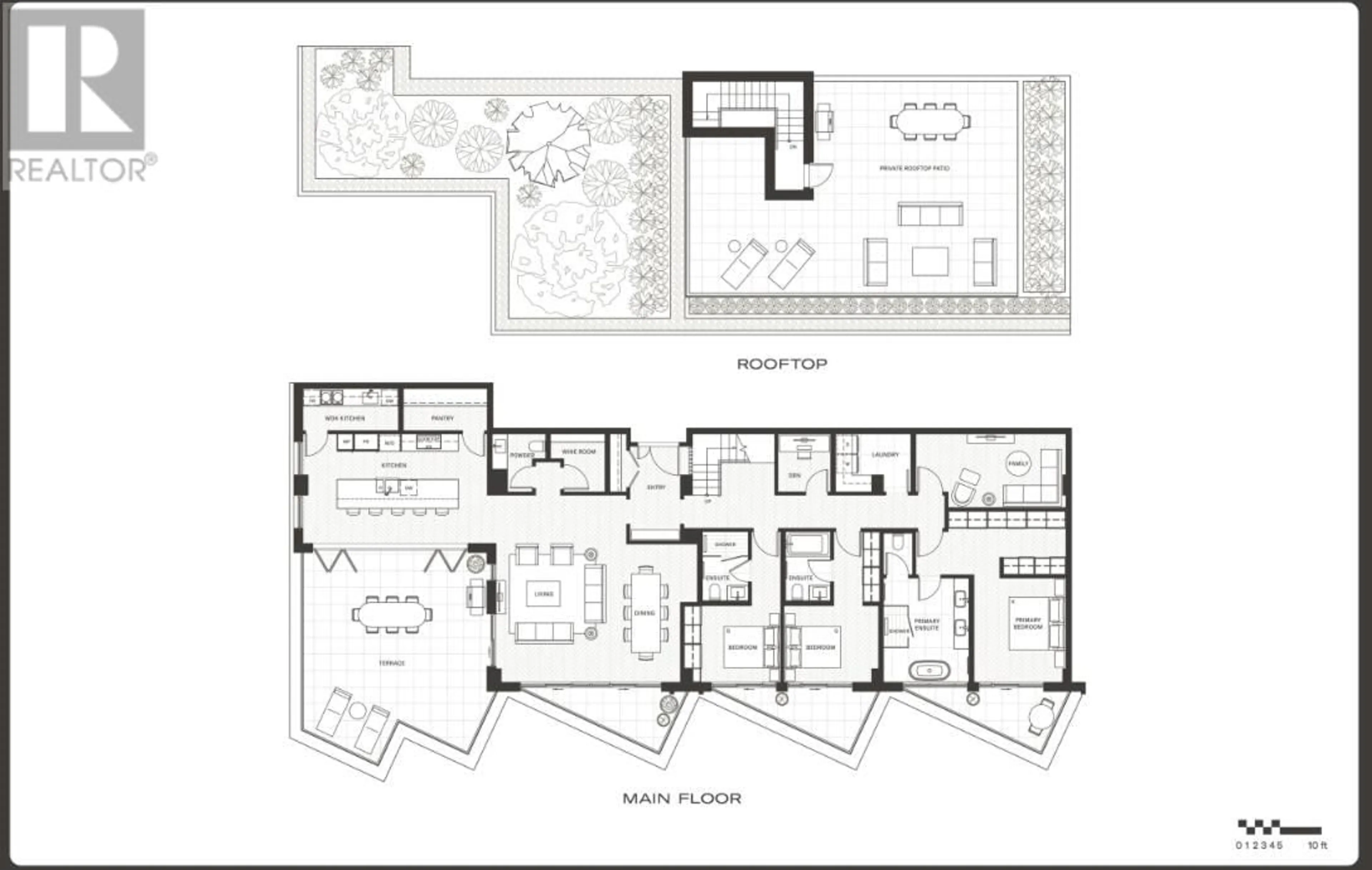 Floor plan for PH1 2490 MARINE DRIVE, West Vancouver British Columbia V7V1L1