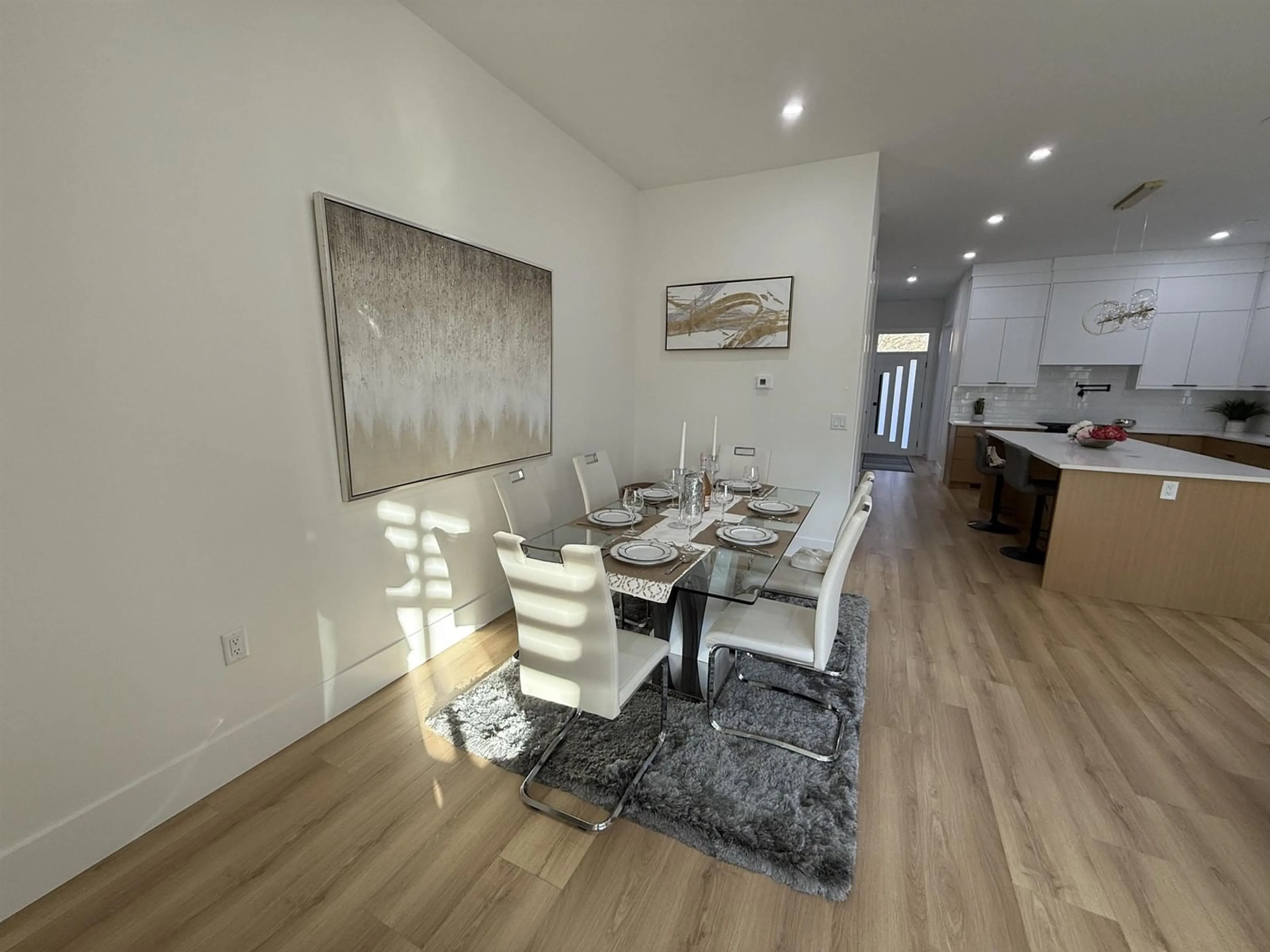 Dining room, wood/laminate floor for 7747 197 STREET, Langley British Columbia V2Y3V5