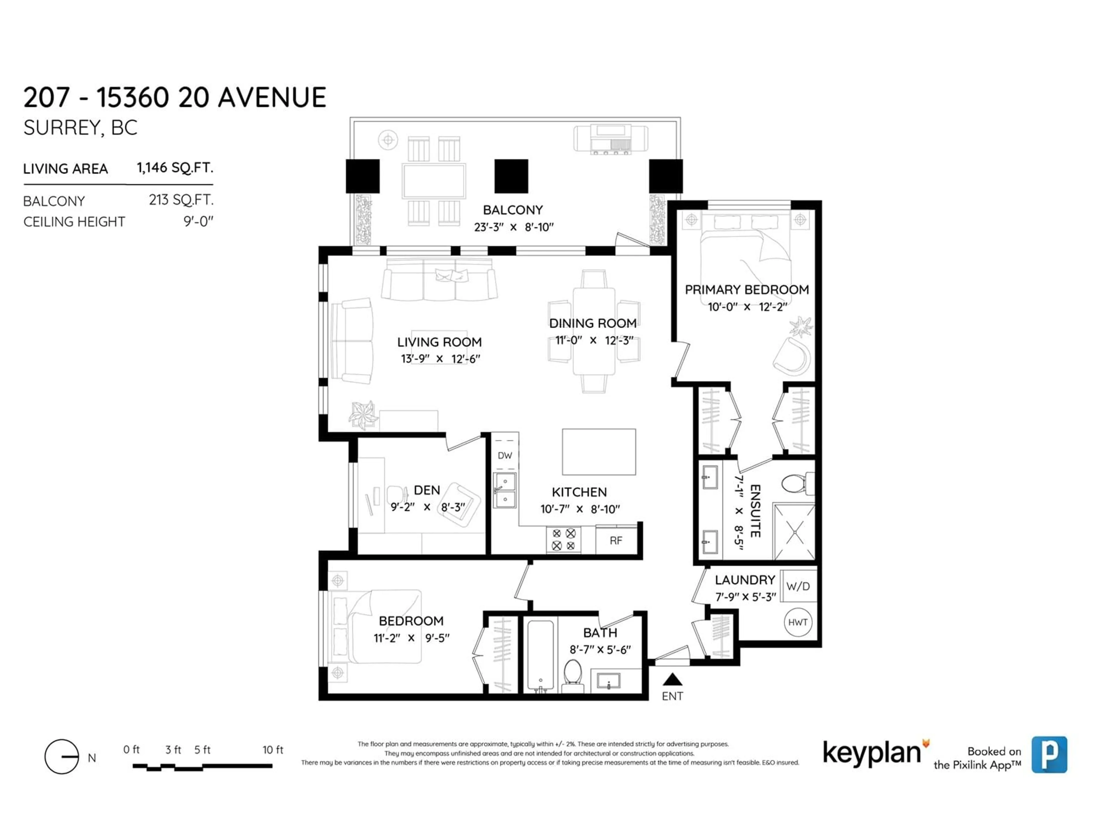 Floor plan for 207 15360 20TH AVENUE, Surrey British Columbia V4A2A3