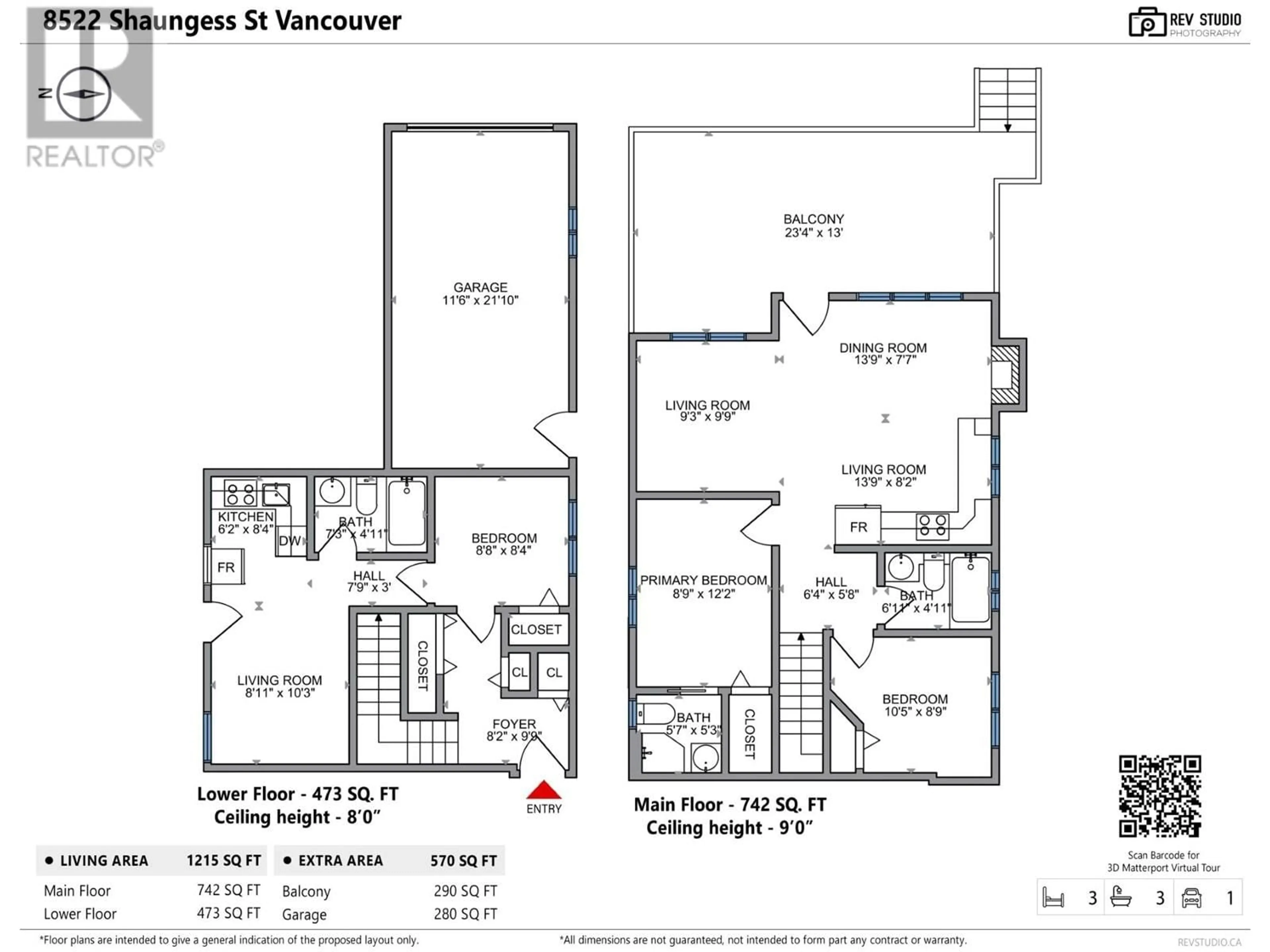 Floor plan for 8522 SHAUGHNESSY STREET, Vancouver British Columbia V6P3Y2