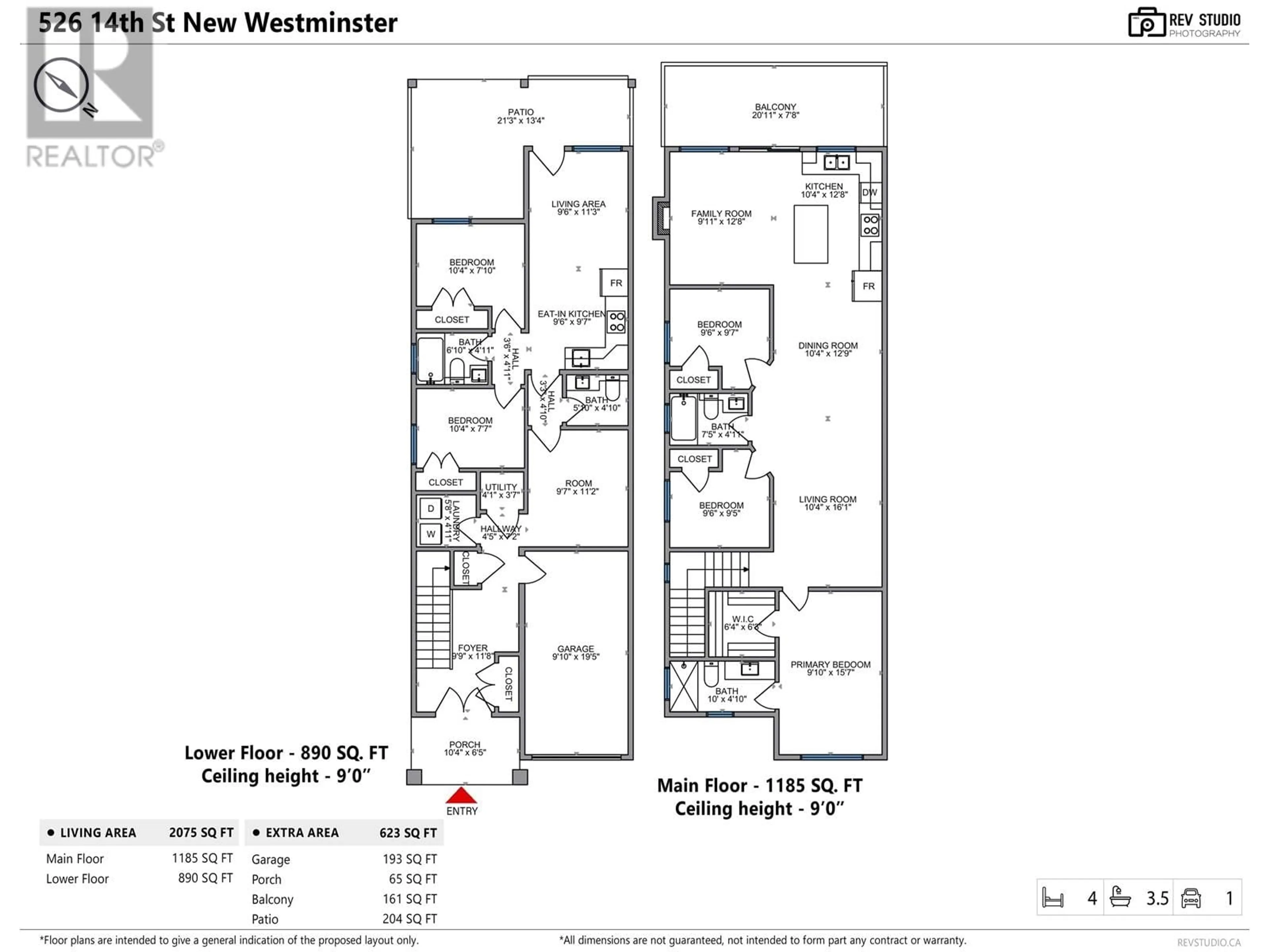 Floor plan for 526 FOURTEENTH STREET, New Westminster British Columbia V3M4P2