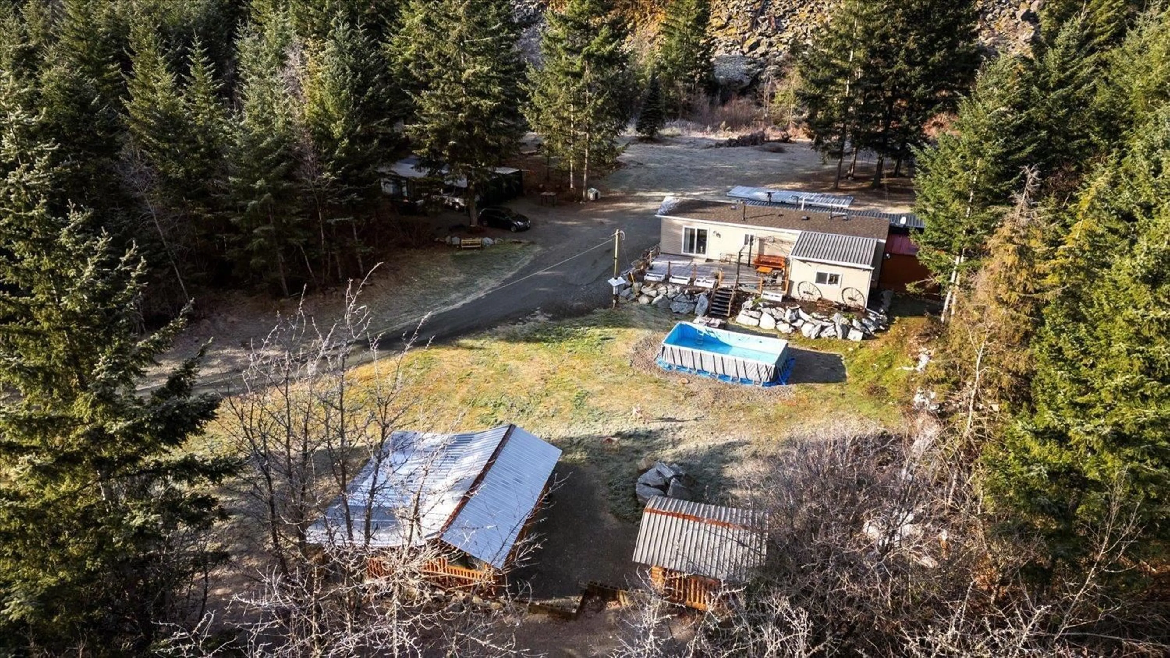 A pic from outside/outdoor area/front of a property/back of a property/a pic from drone, unknown for 36255 TRANS CANADA HIGHWAY, Yale British Columbia V0K2S1