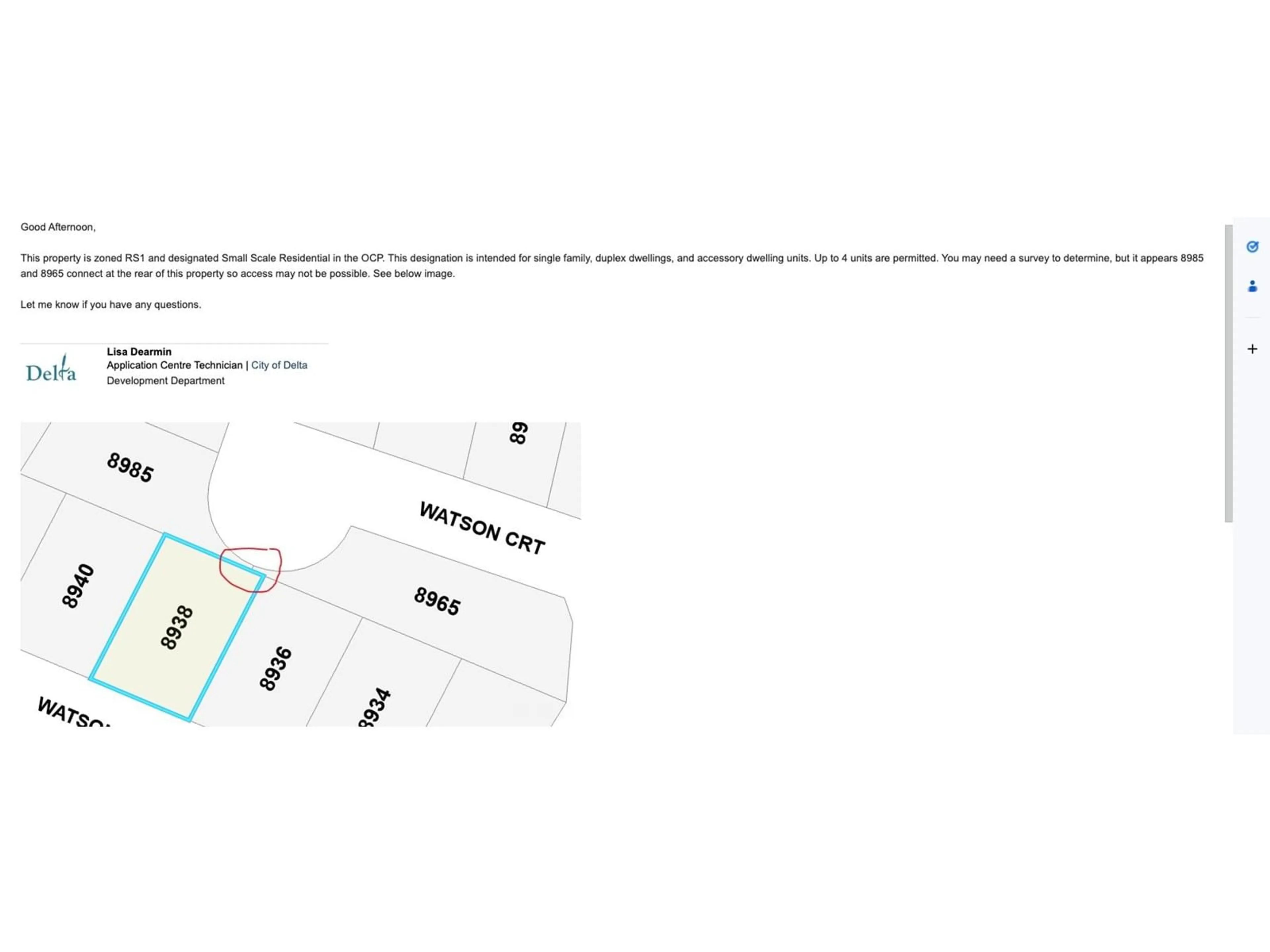 Floor plan for 8938 WATSON DRIVE, Delta British Columbia V4C4T6