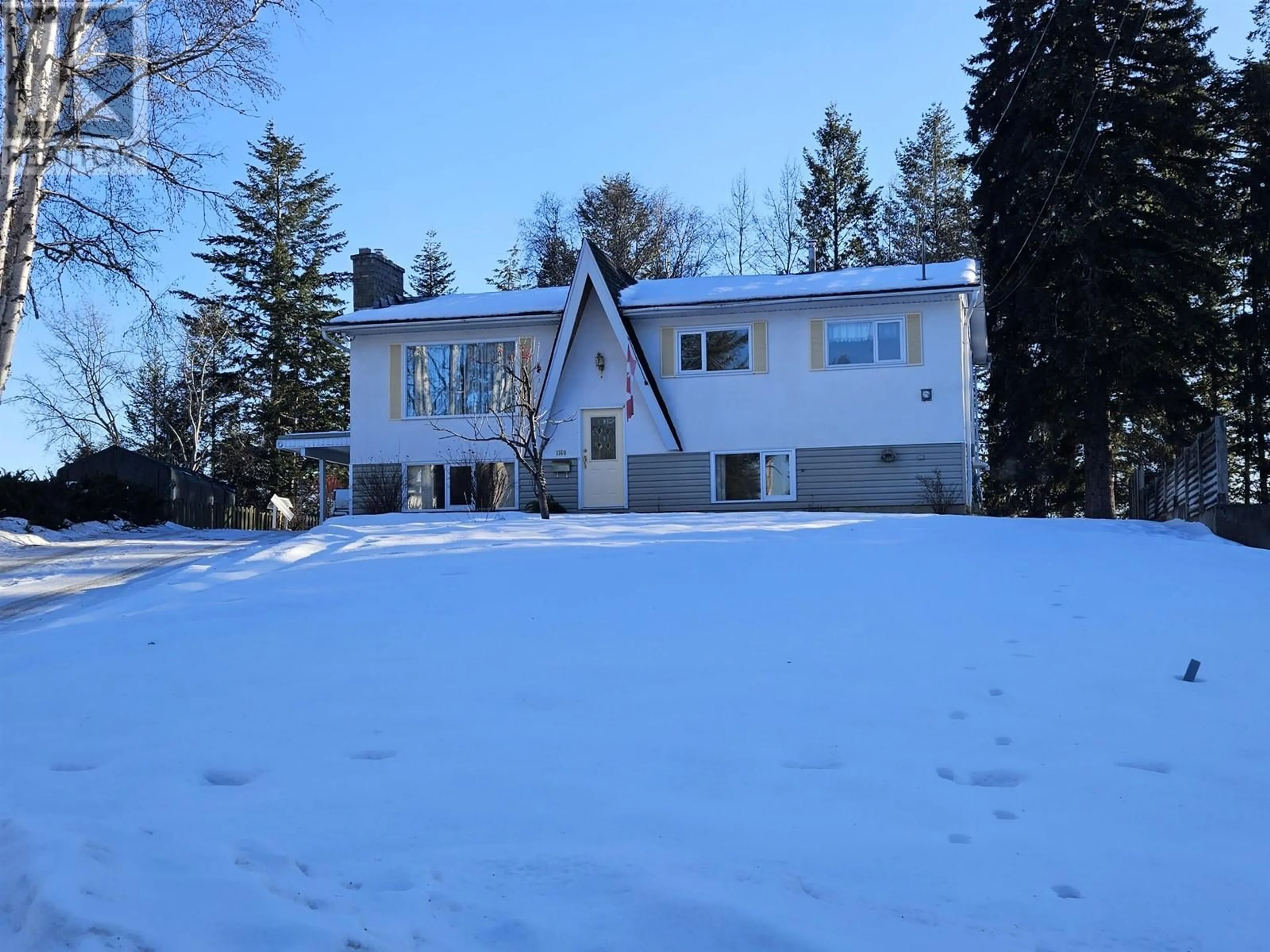 A pic from outside/outdoor area/front of a property/back of a property/a pic from drone, unknown for 1160 PENTLAND CRESCENT, Quesnel British Columbia V2J1M9