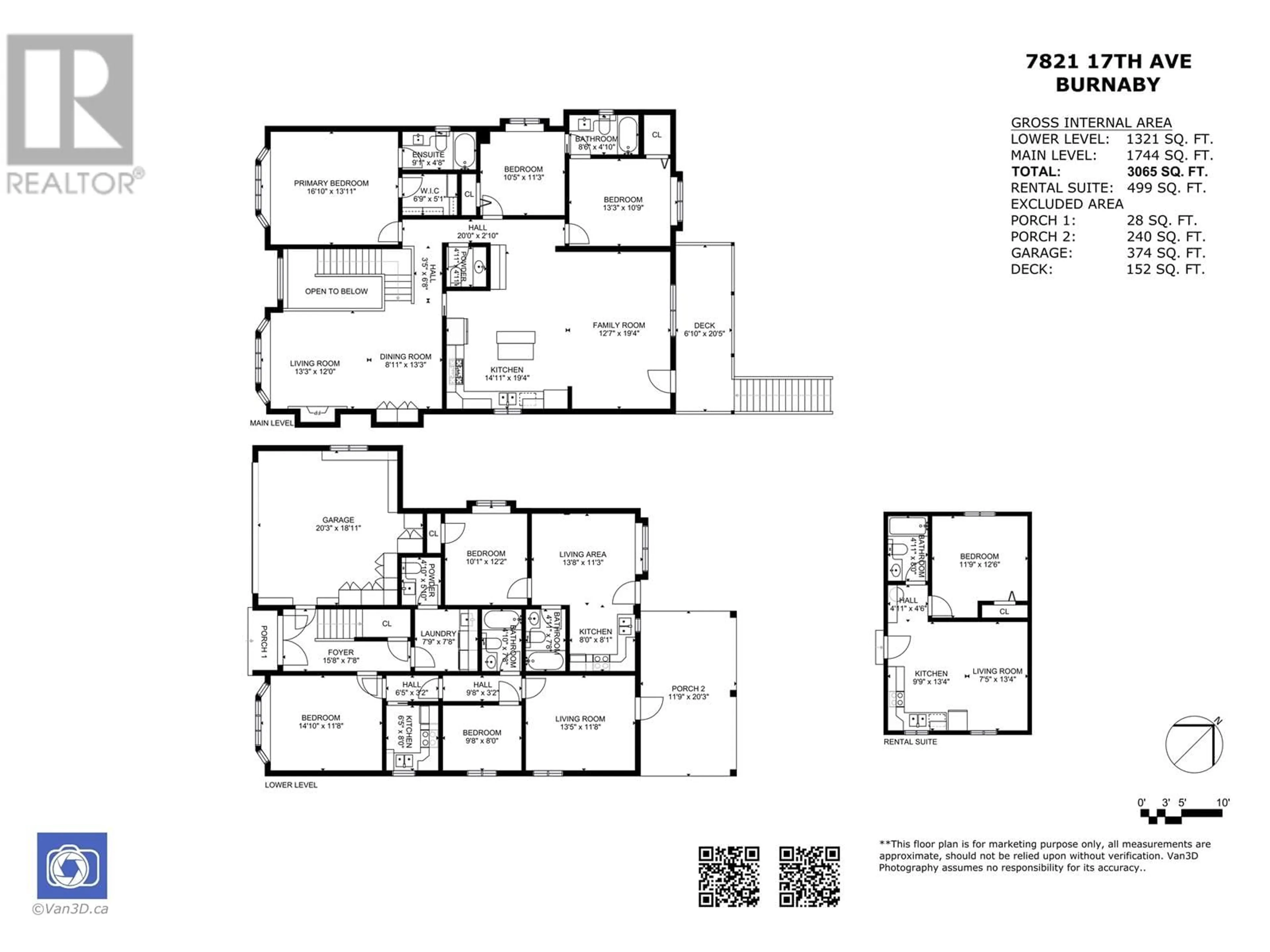 Floor plan for 7821 17TH AVENUE, Burnaby British Columbia V3N1M1