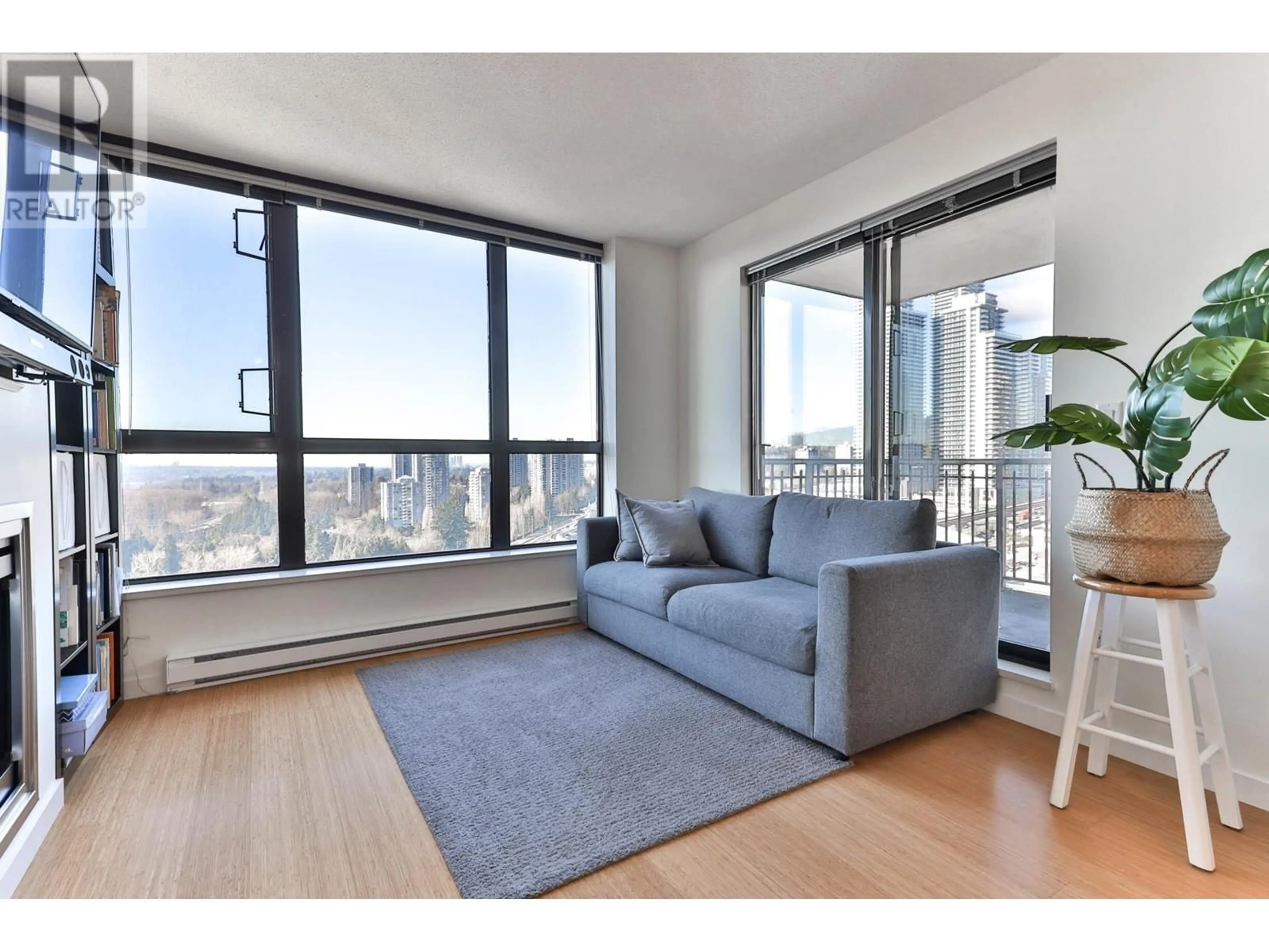 Living room with furniture, wood/laminate floor for 1902 511 ROCHESTER AVENUE, Coquitlam British Columbia V3K0A2