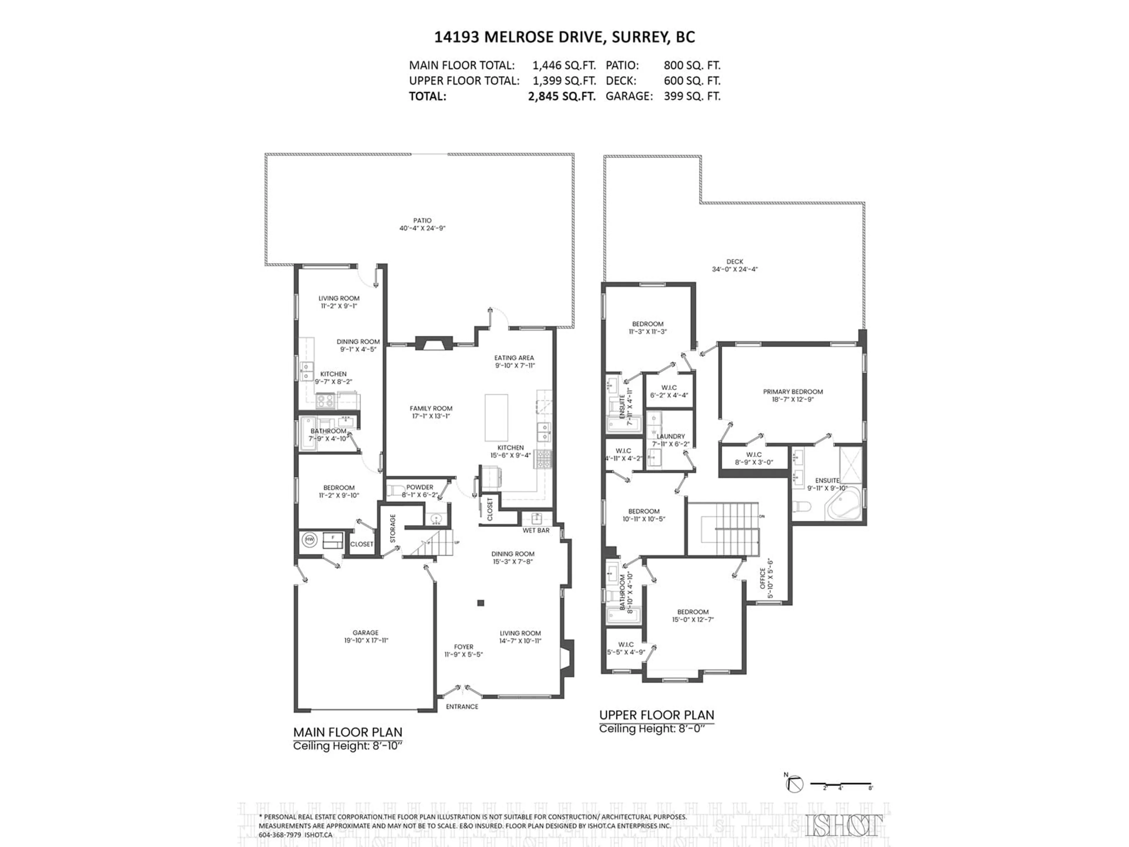 Floor plan for 14193 MELROSE DRIVE, Surrey British Columbia V3R5R3