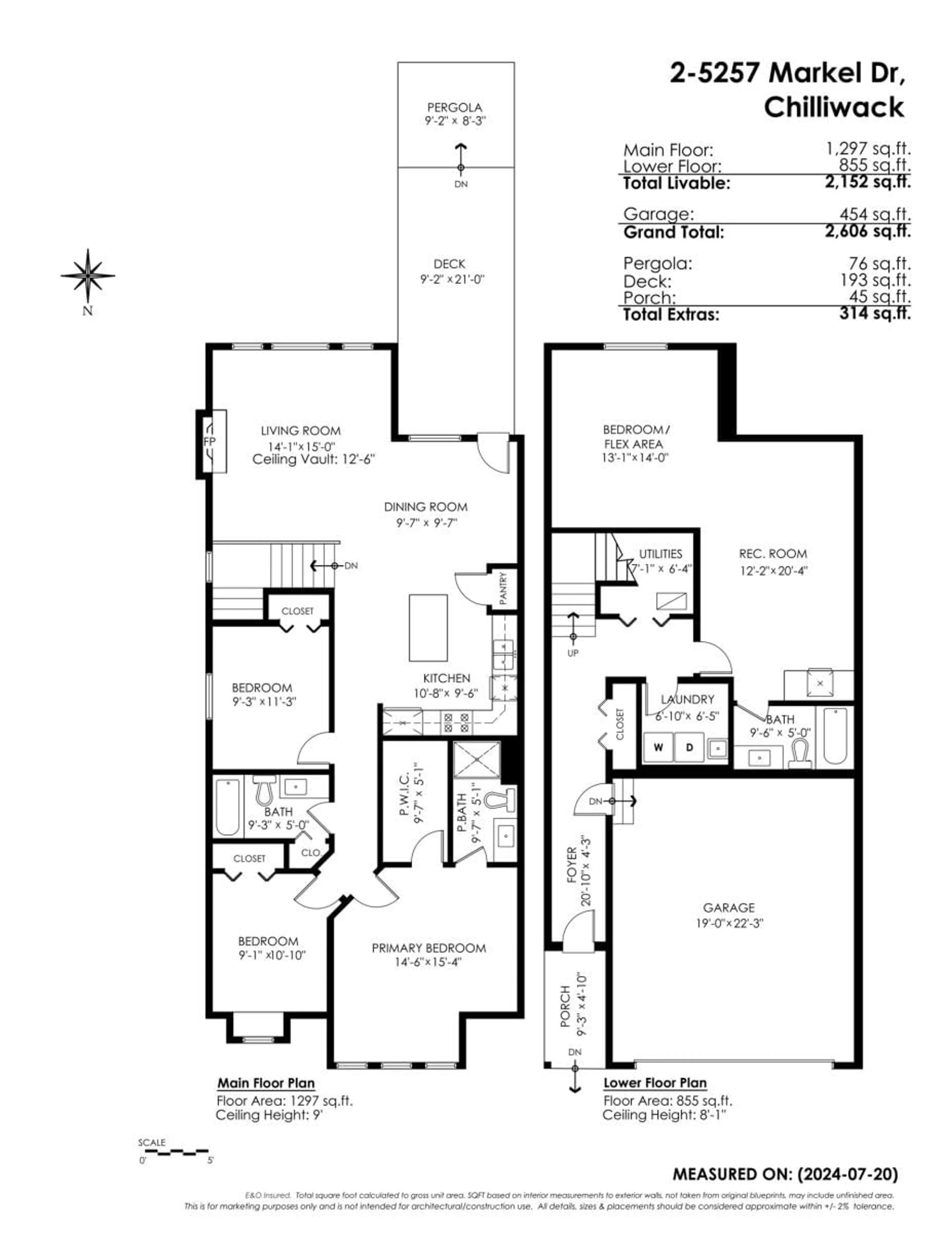Floor plan for 2 - 5257 MARKEL DRIVE, Chilliwack British Columbia V2R5R9