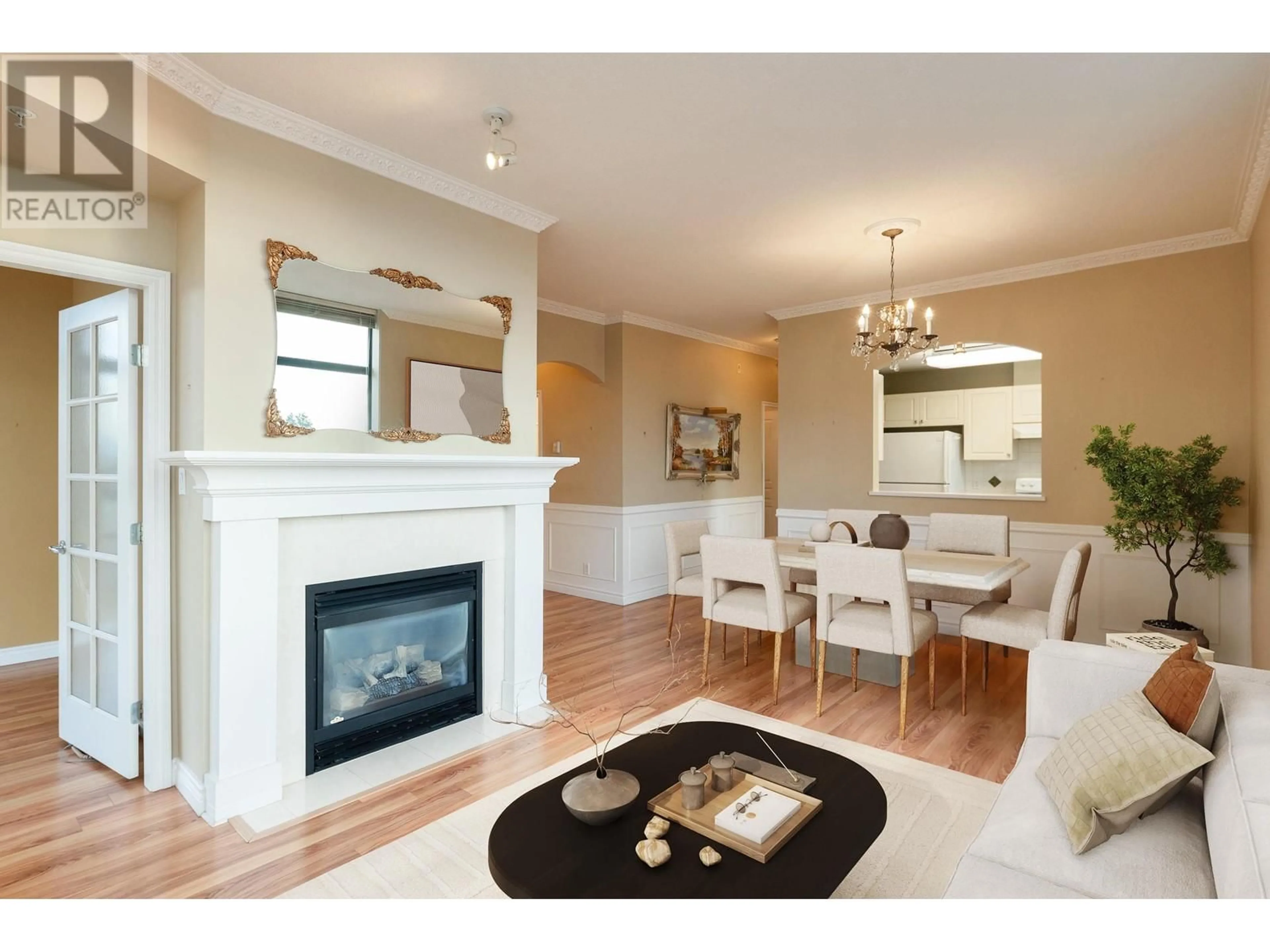 Living room with furniture, wood/laminate floor for 501 - 538 45TH AVENUE, Vancouver British Columbia V5Z4S3