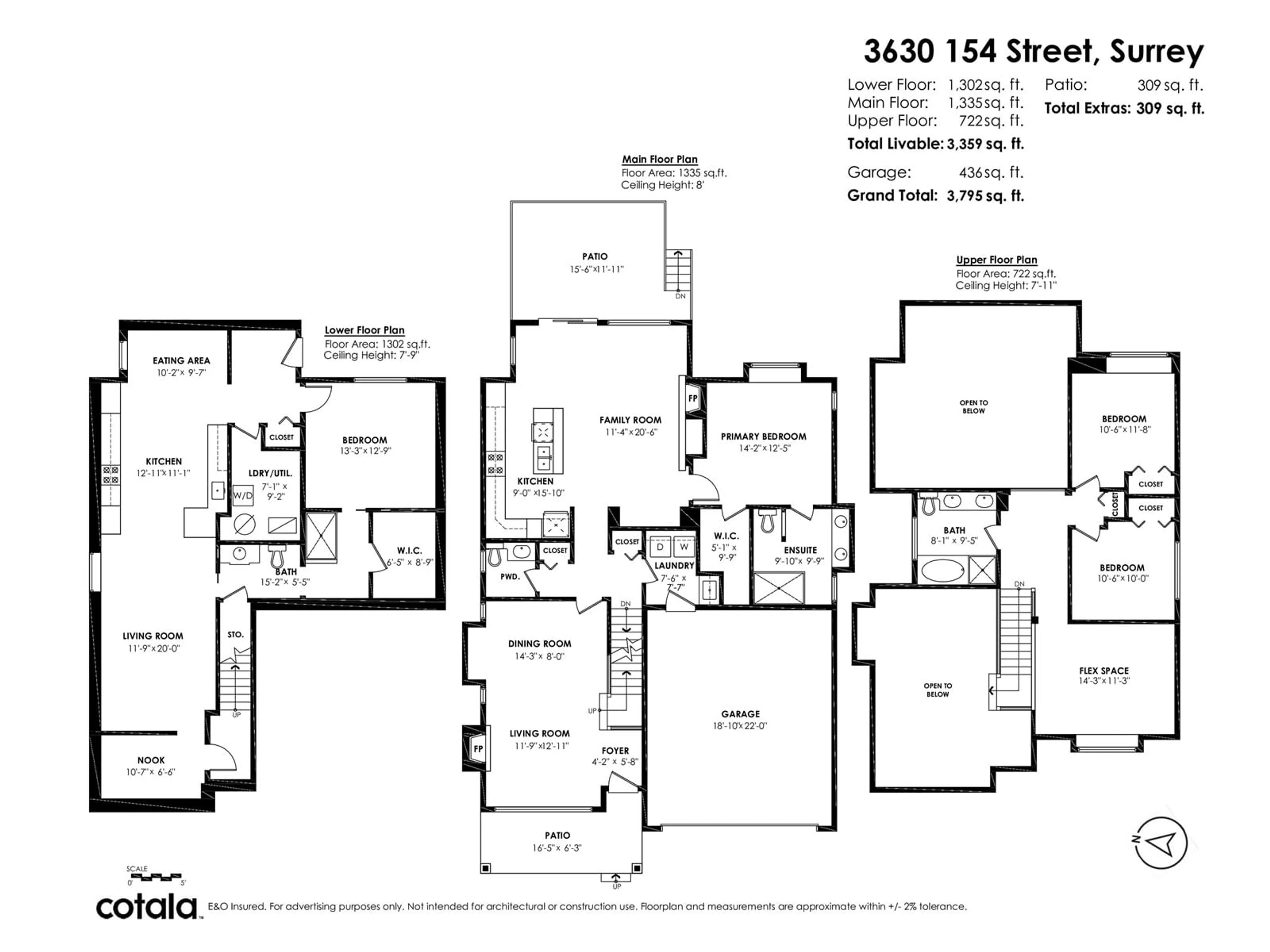 Floor plan for 3630 154TH STREET, Surrey British Columbia V3Z0H3