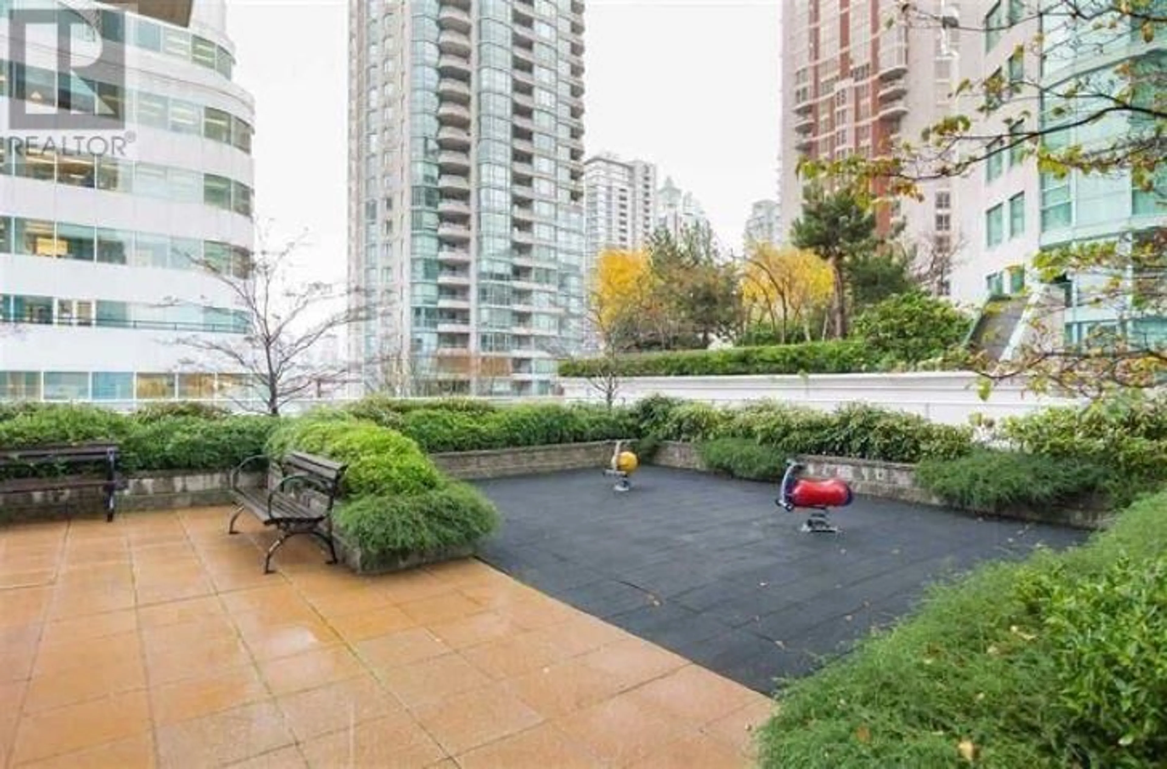 Patio, city buildings view from balcony for 1401 821 CAMBIE STREET, Vancouver British Columbia V6B0E3