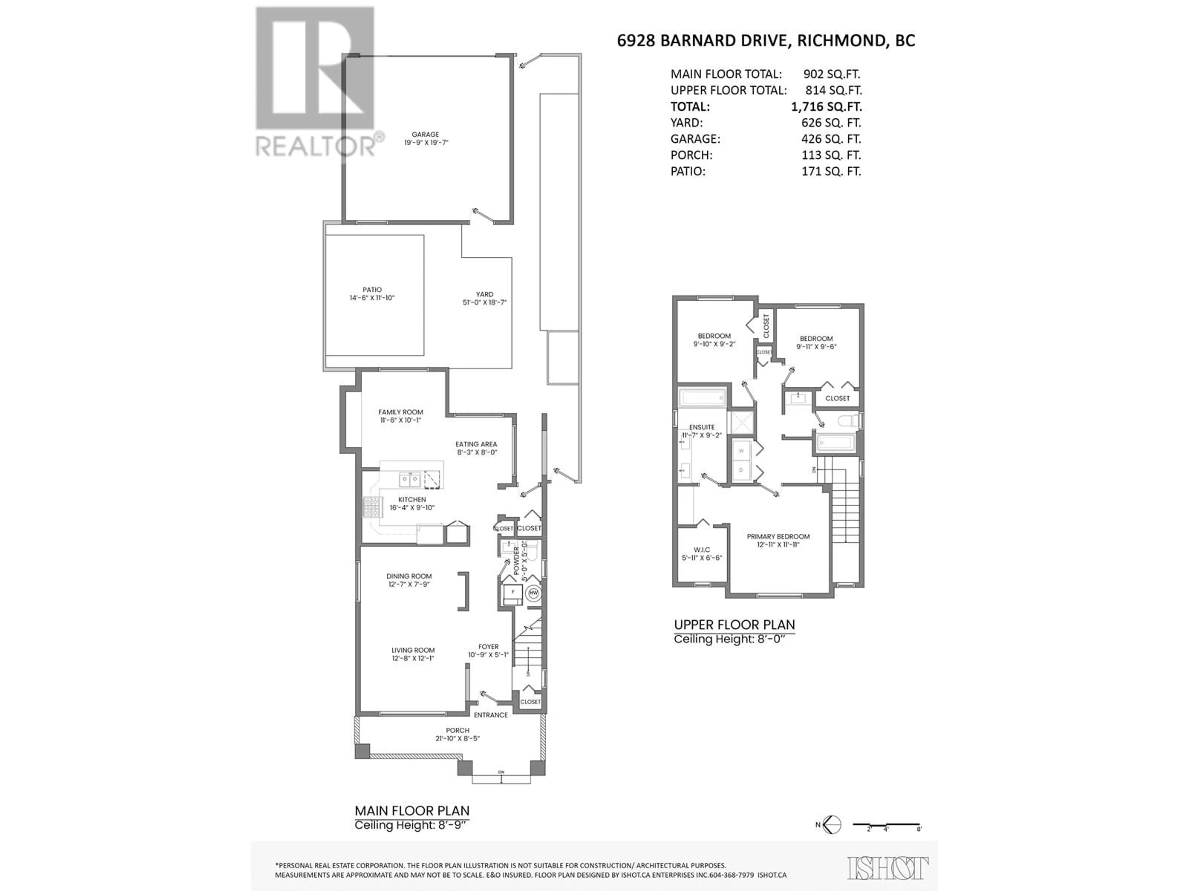 Floor plan for 6928 BARNARD DRIVE, Richmond British Columbia V7C5T5