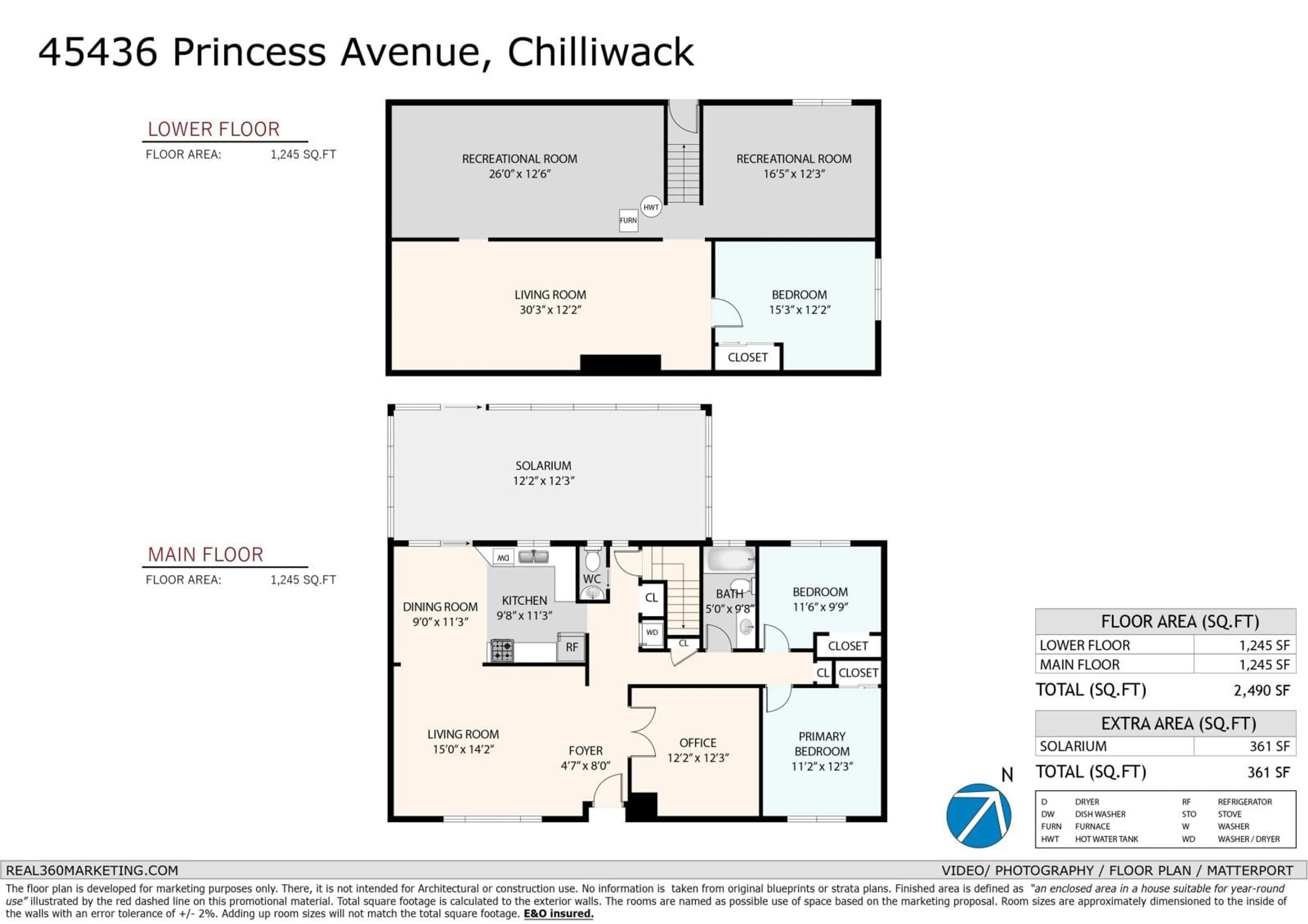 Floor plan for 45436 PRINCESS AVENUE|Chilliwack Proper , Chilliwack British Columbia V2P2C2