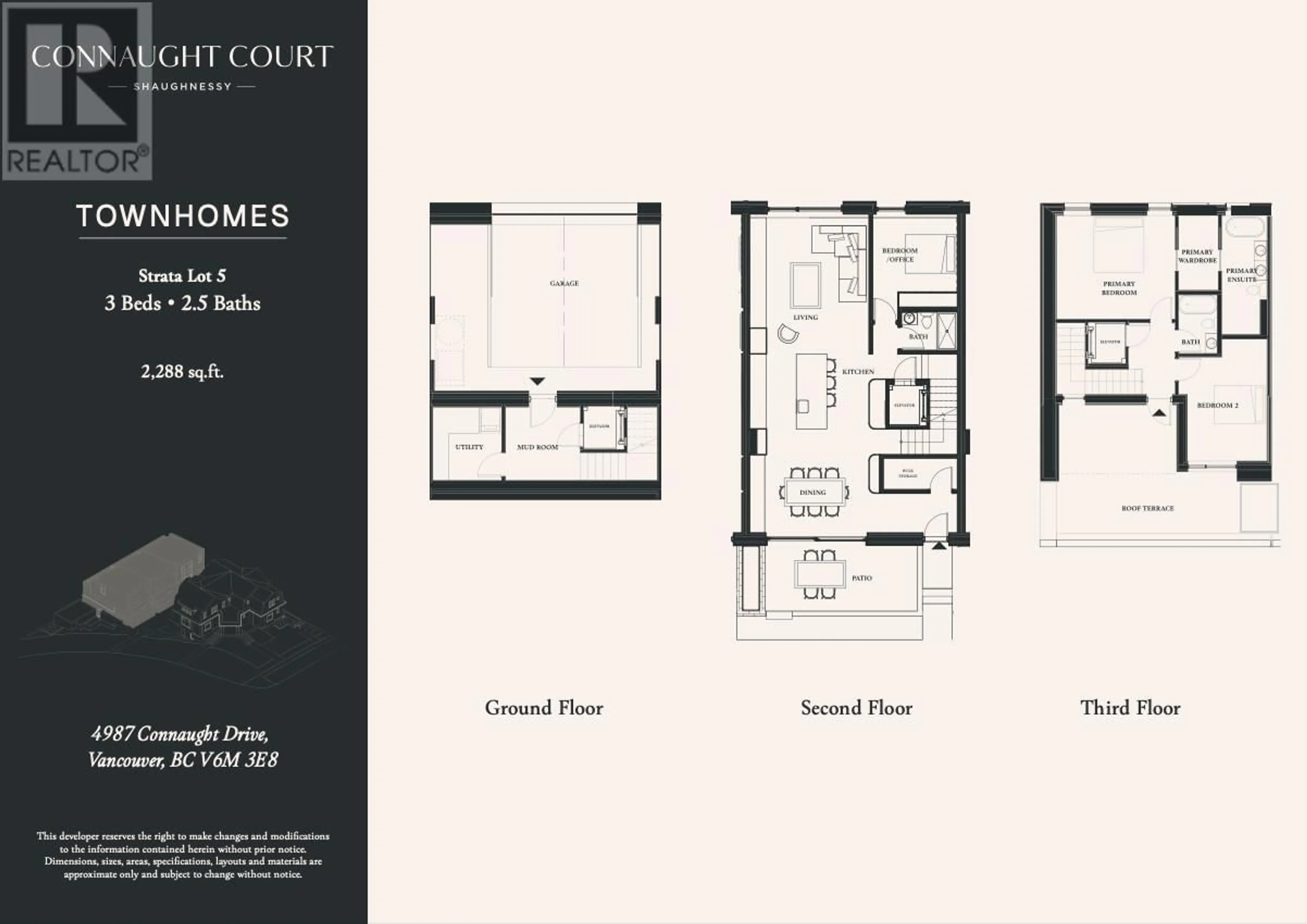 Floor plan for 2 1610 ROXBURGH STREET, Vancouver British Columbia V6M3K1