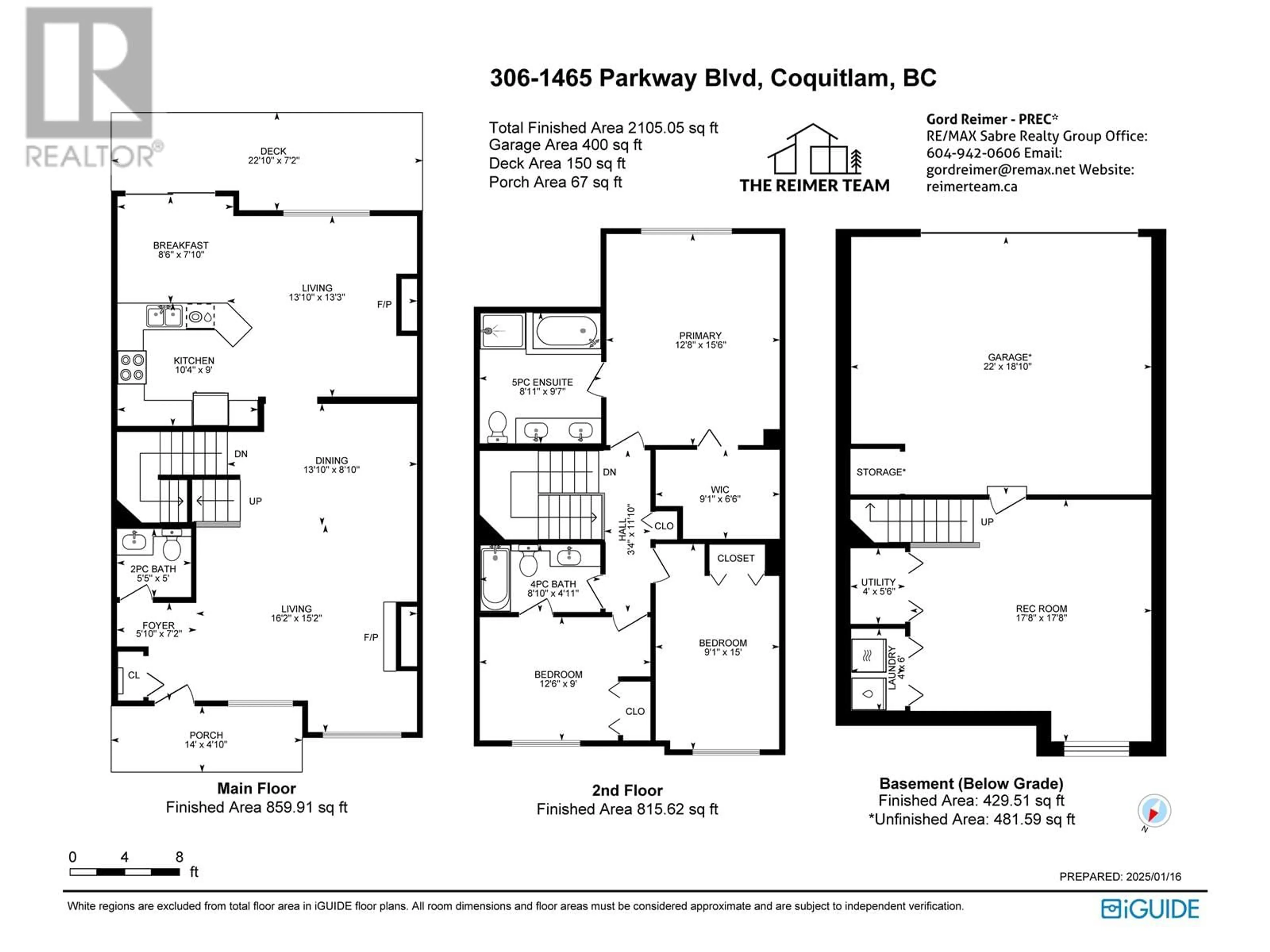 Floor plan for 306 1465 PARKWAY BOULEVARD, Coquitlam British Columbia V3E3E6