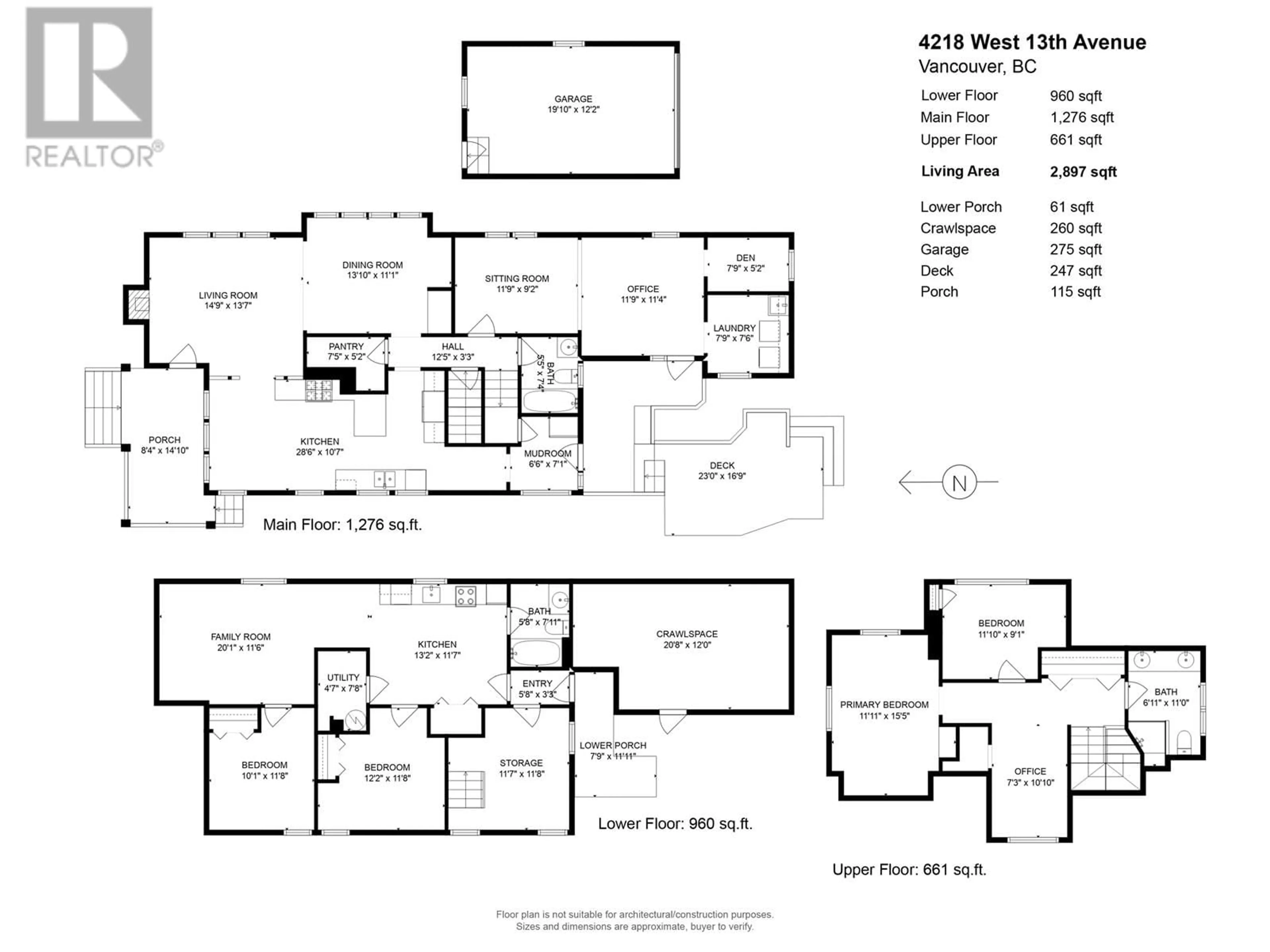 Floor plan for 4218 W 13TH AVENUE, Vancouver British Columbia V6R2T8