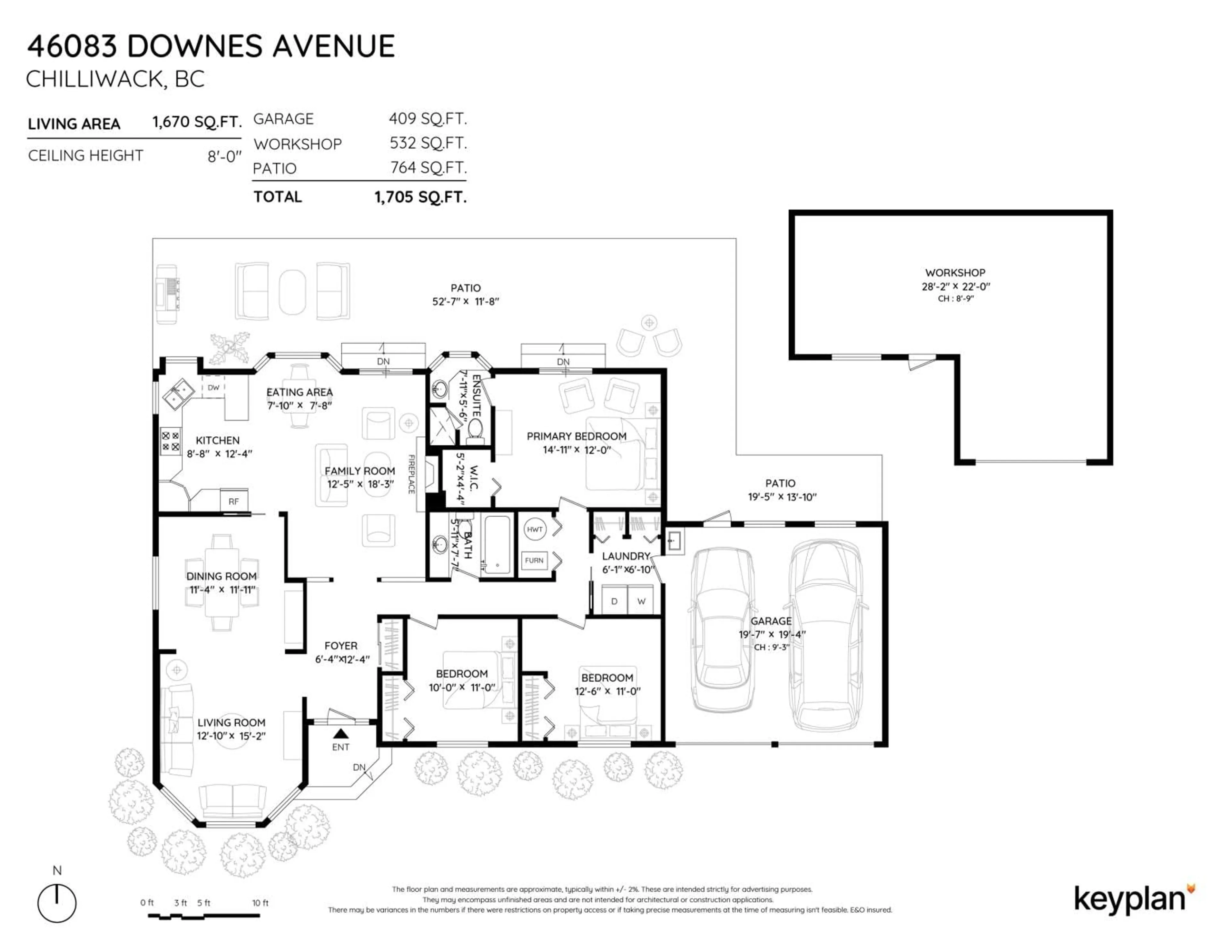 Floor plan for 46083 DOWNES AVENUE|Sardis East Vedder, Chilliwack British Columbia V2R2Y9