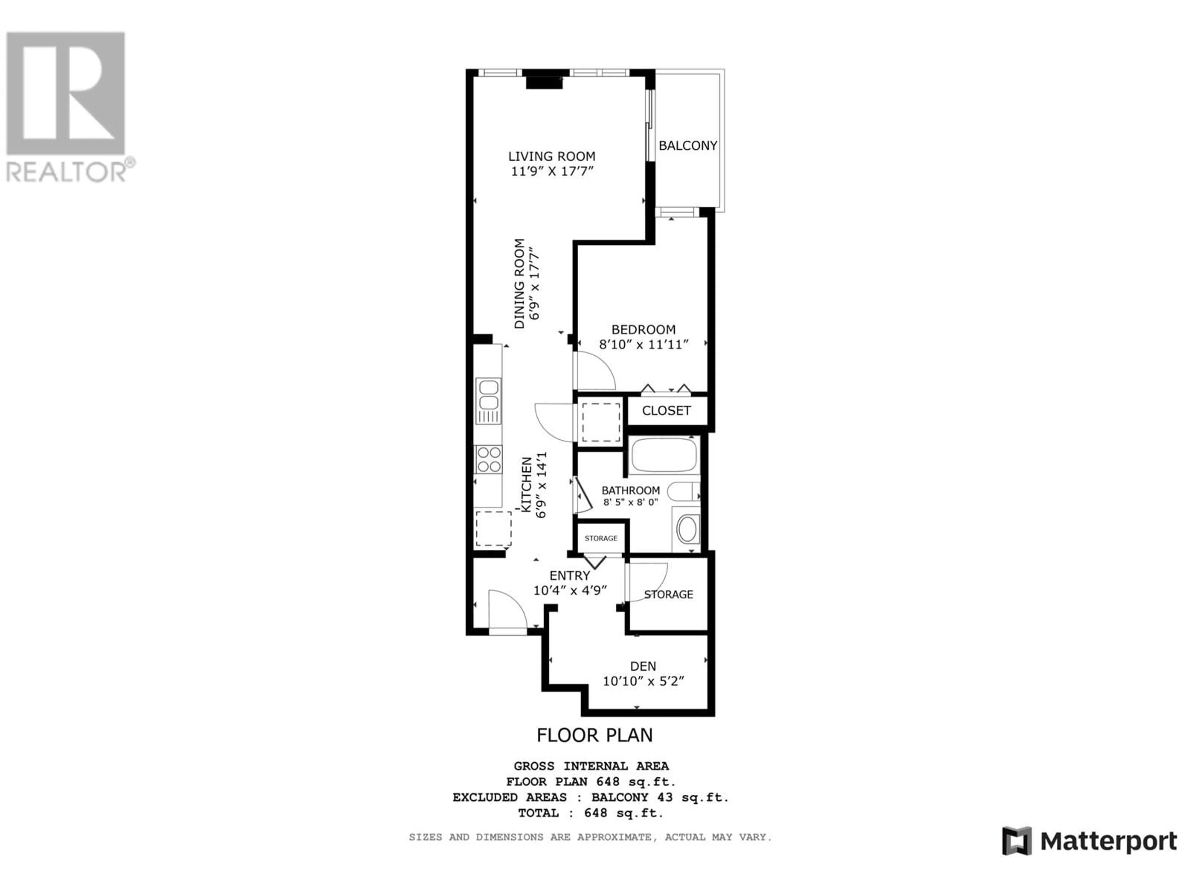 Floor plan for 455 1483 E KING EDWARD AVENUE, Vancouver British Columbia V5N5Z3