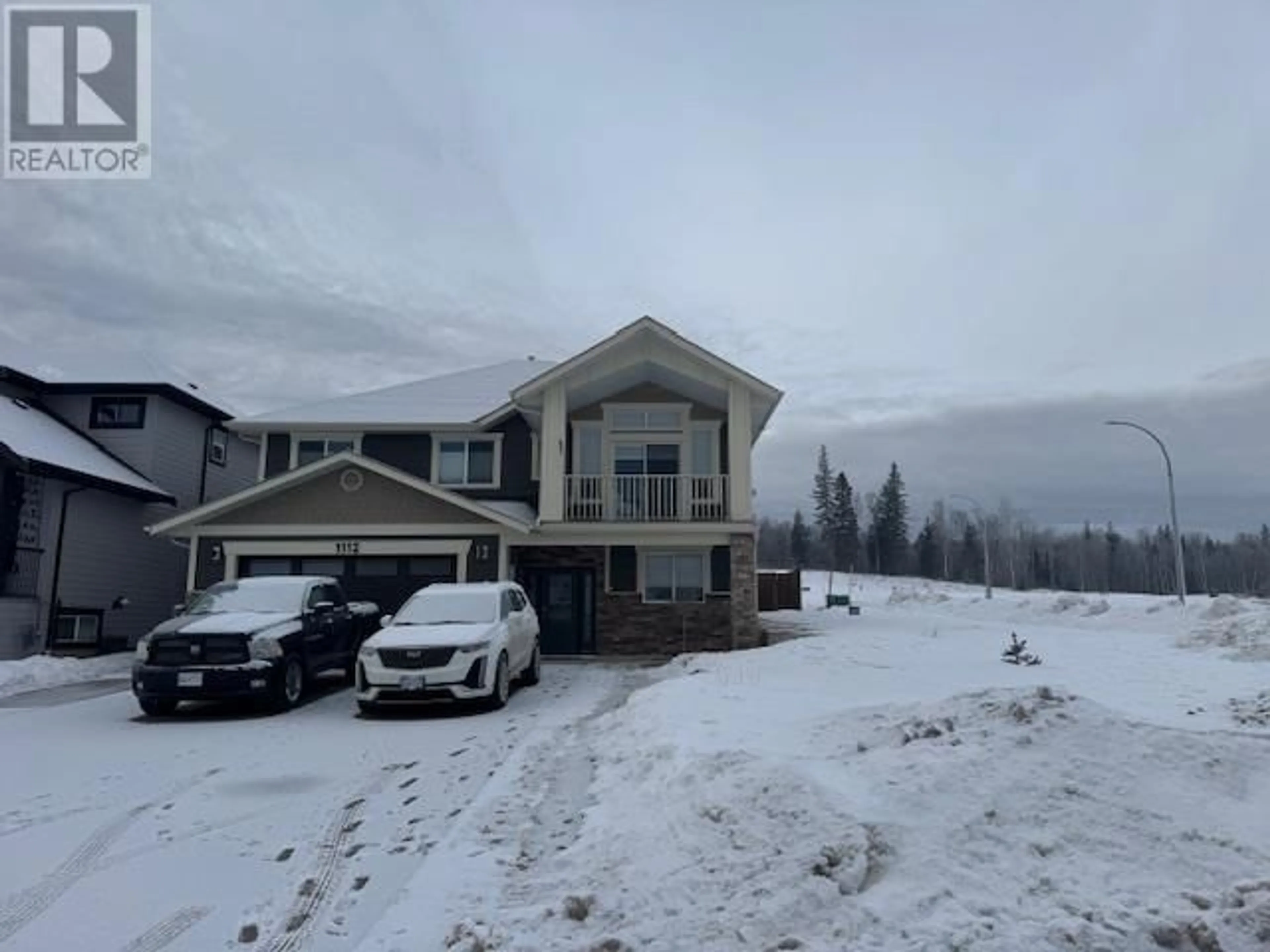 A pic from outside/outdoor area/front of a property/back of a property/a pic from drone, mountain view for 1112 MONTEITH COURT, Prince George British Columbia V2N0G8