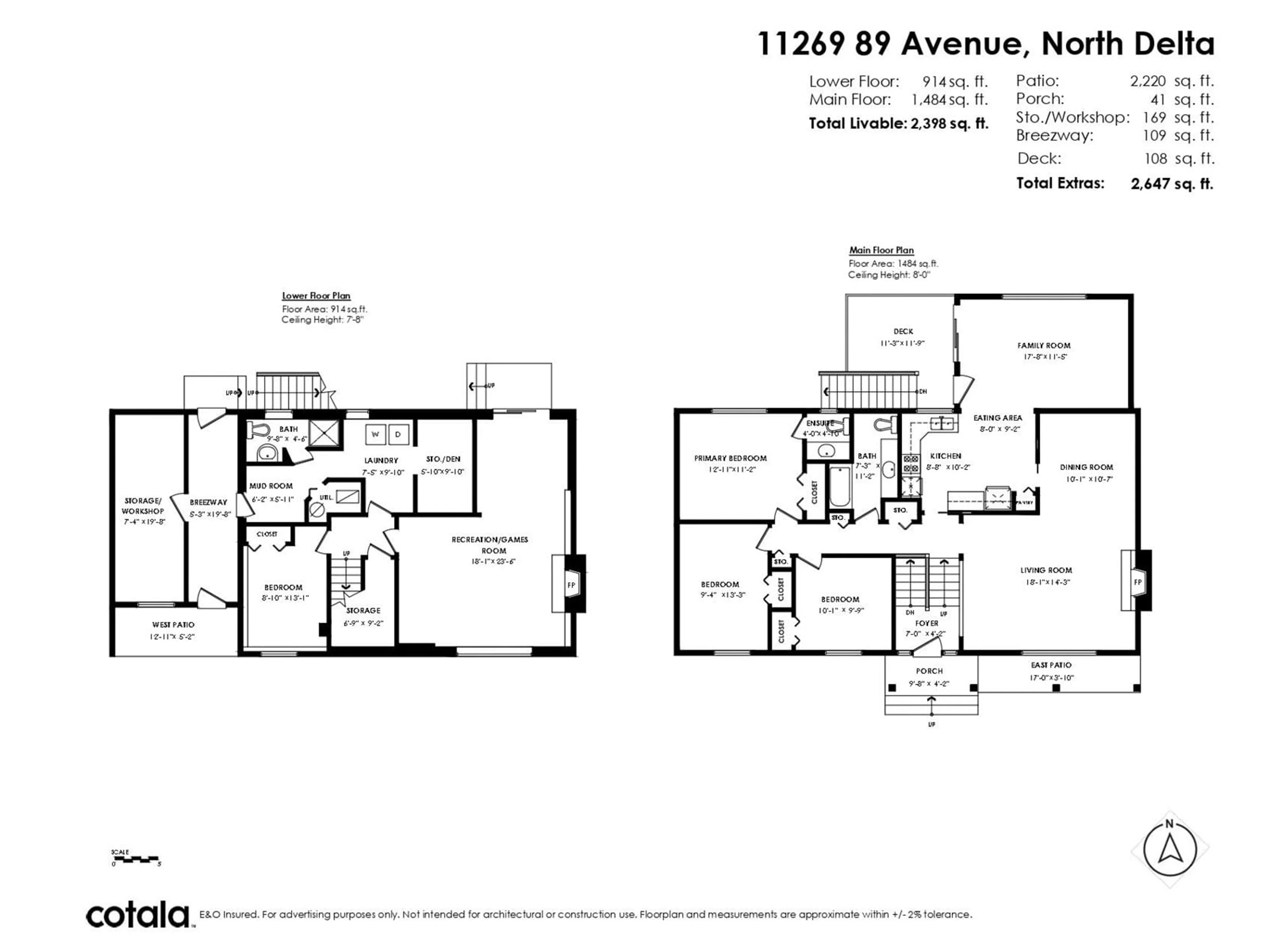 Floor plan for 11269 89 AVENUE, Delta British Columbia V4C3G2