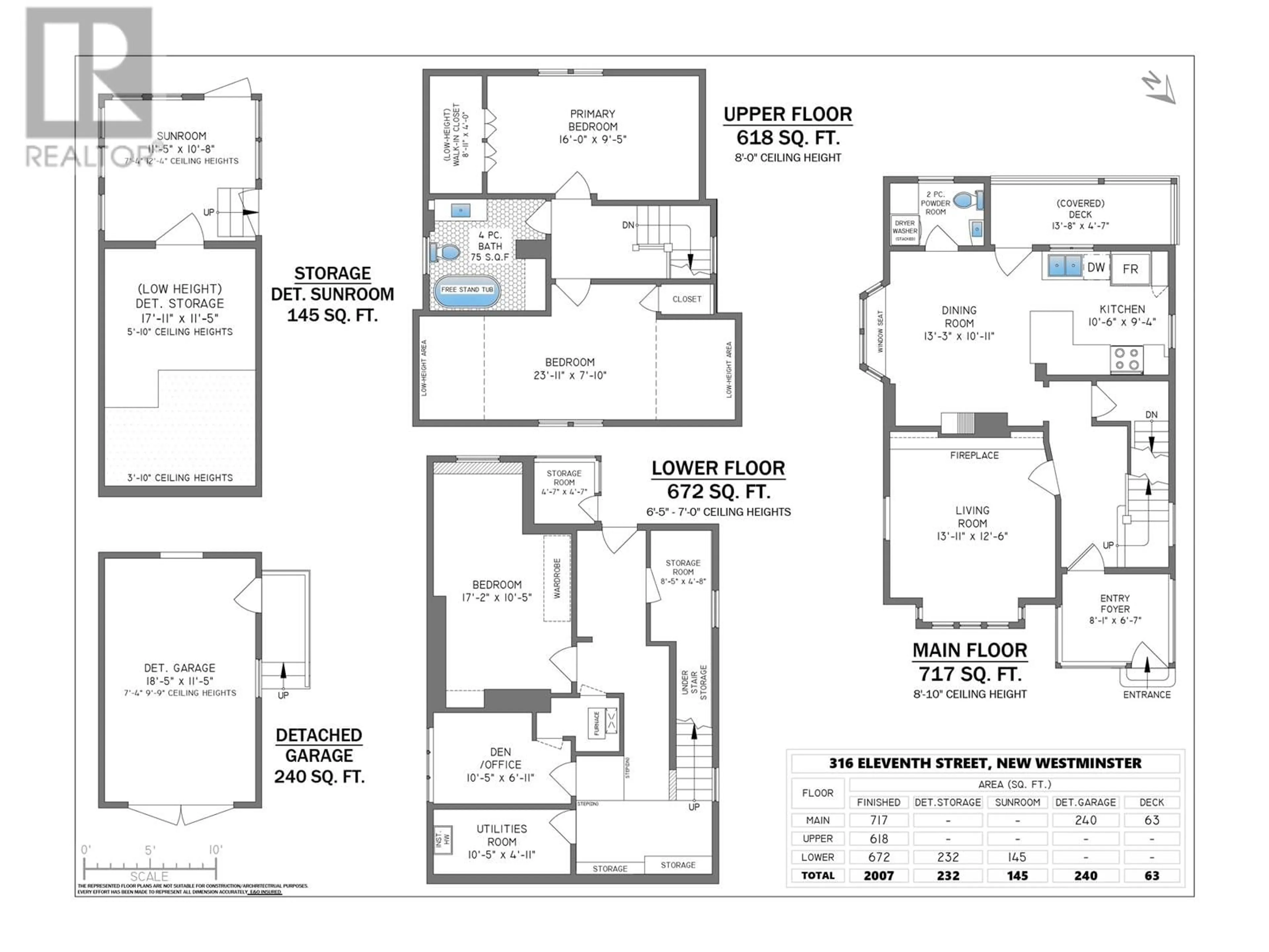 Floor plan for 316 ELEVENTH STREET, New Westminster British Columbia V3M4E2