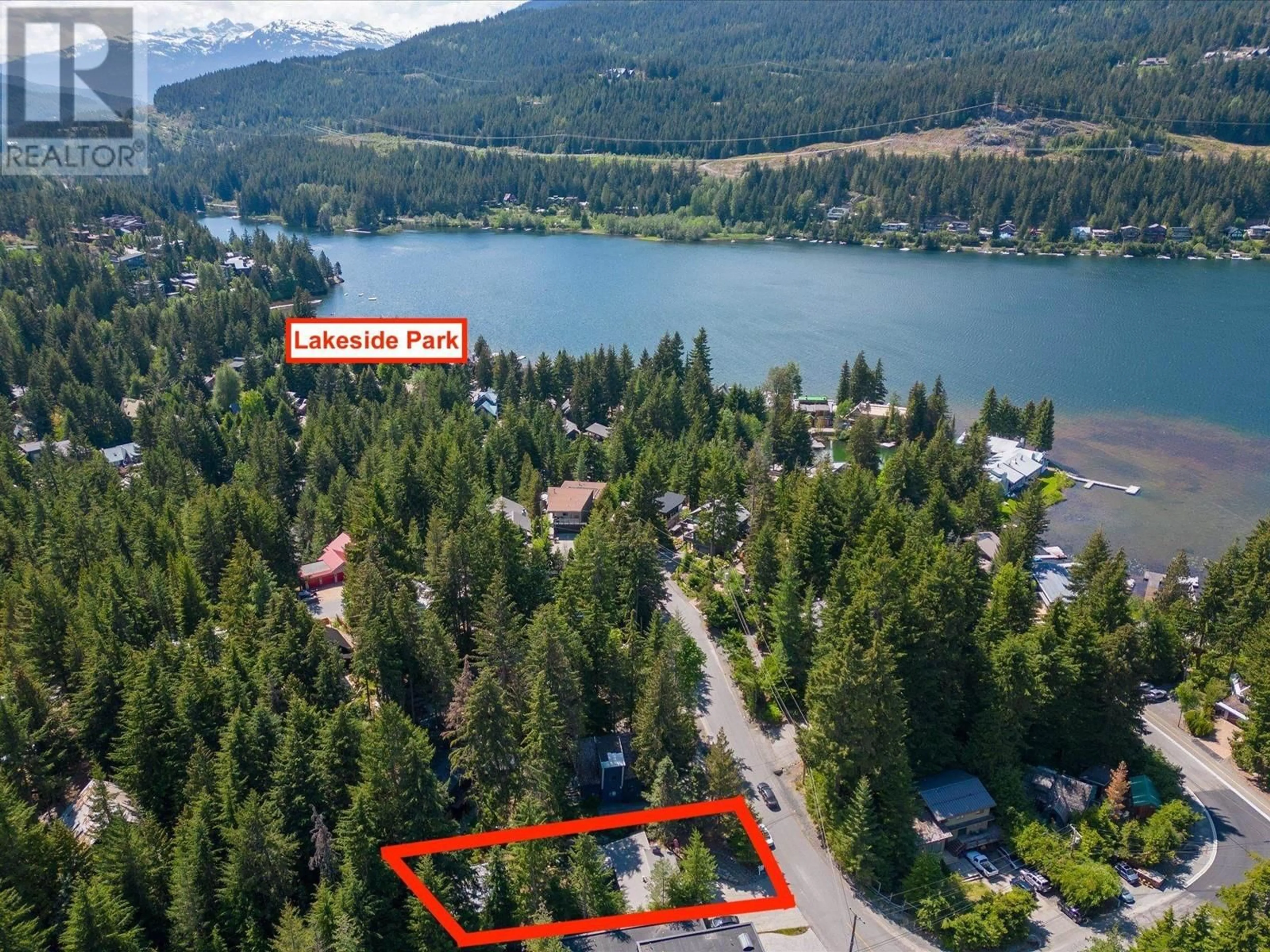 A pic from outside/outdoor area/front of a property/back of a property/a pic from drone, water/lake/river/ocean view for 3106 TYROL CRESCENT, Whistler British Columbia V8E0B8