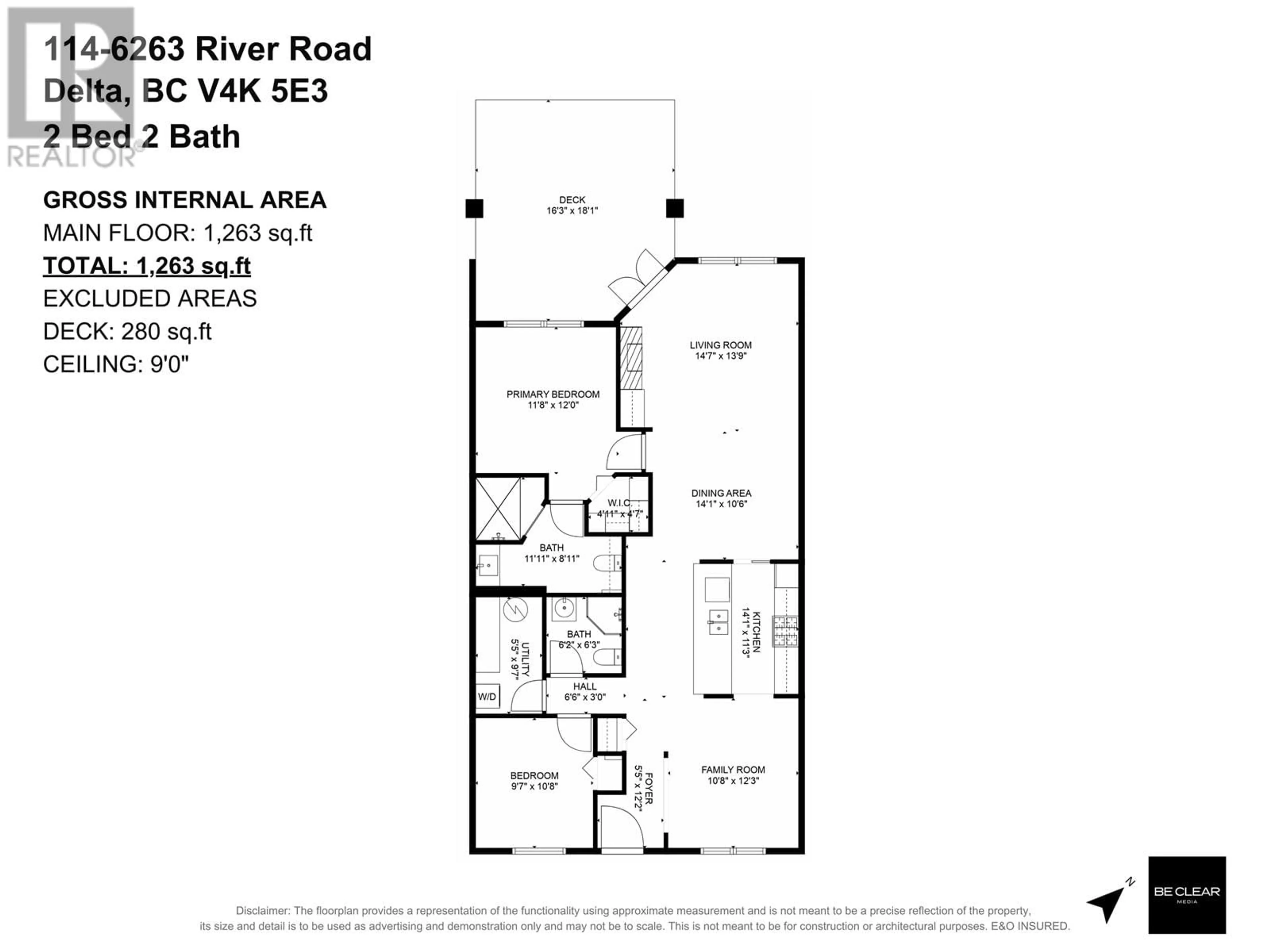 Floor plan for 114 6263 RIVER ROAD, Delta British Columbia V4K5E3